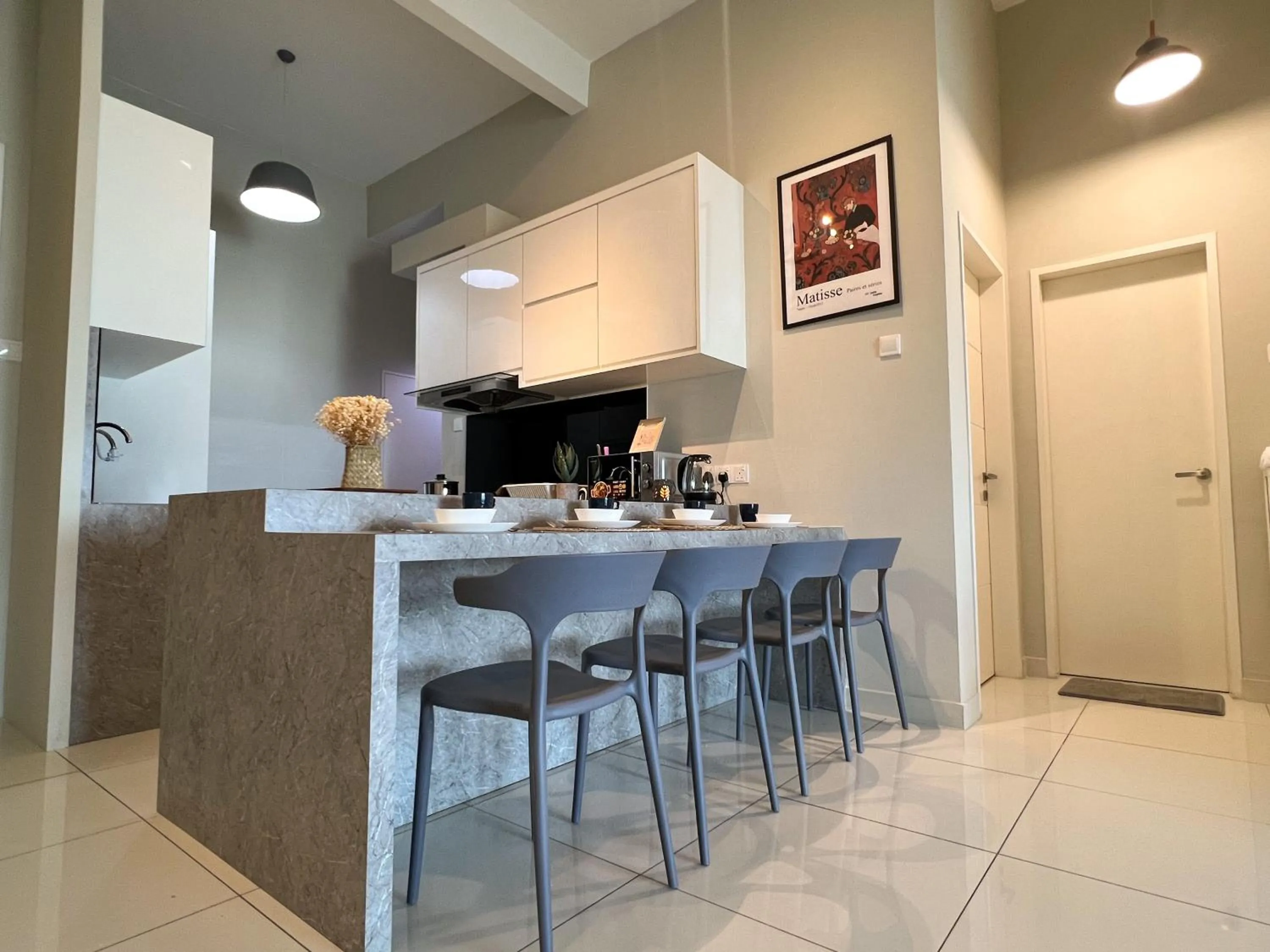 Dining area in Skypod Residence Puchong