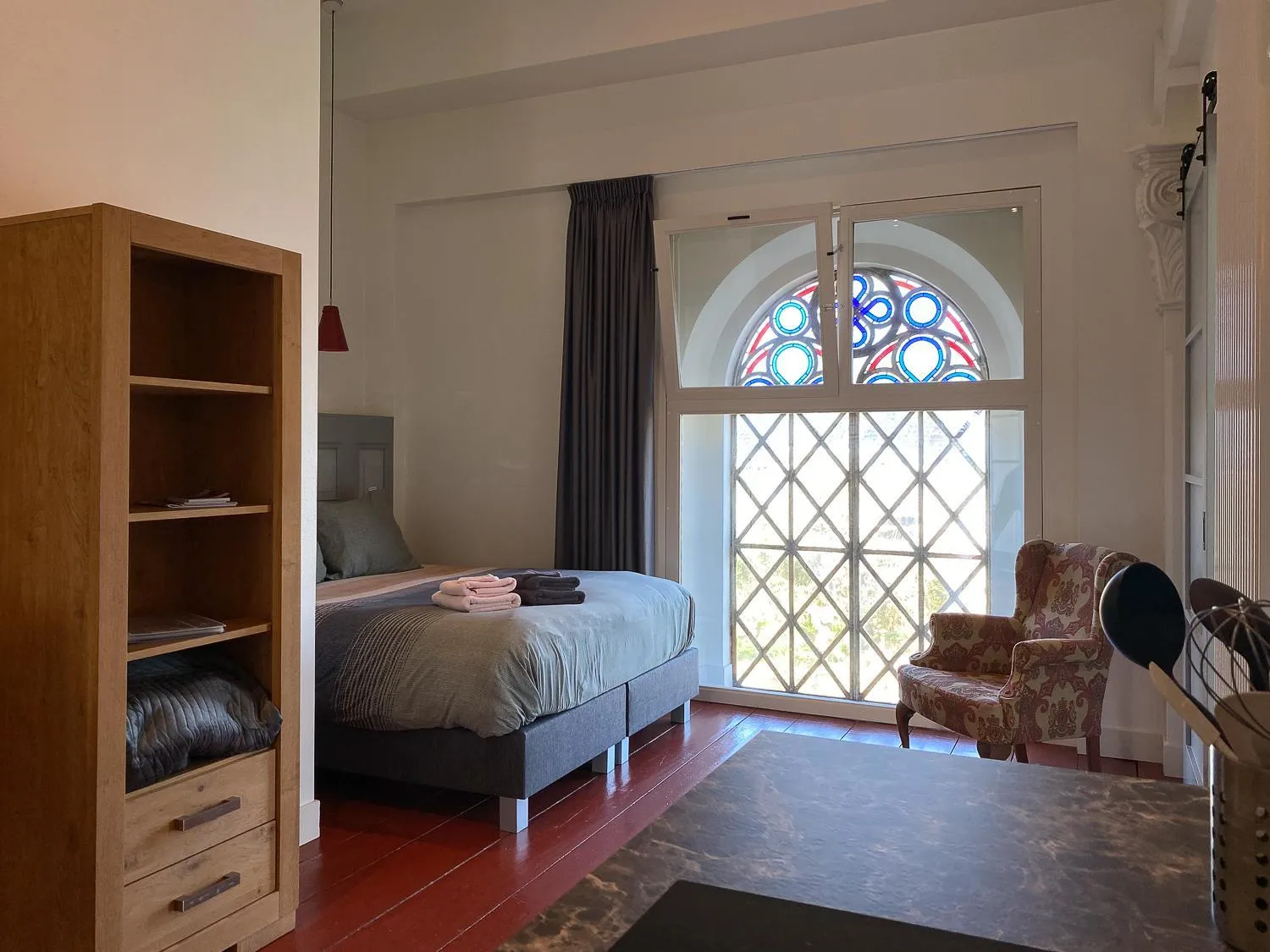 Bedroom, Bed in Mauritiuskerk Studio's