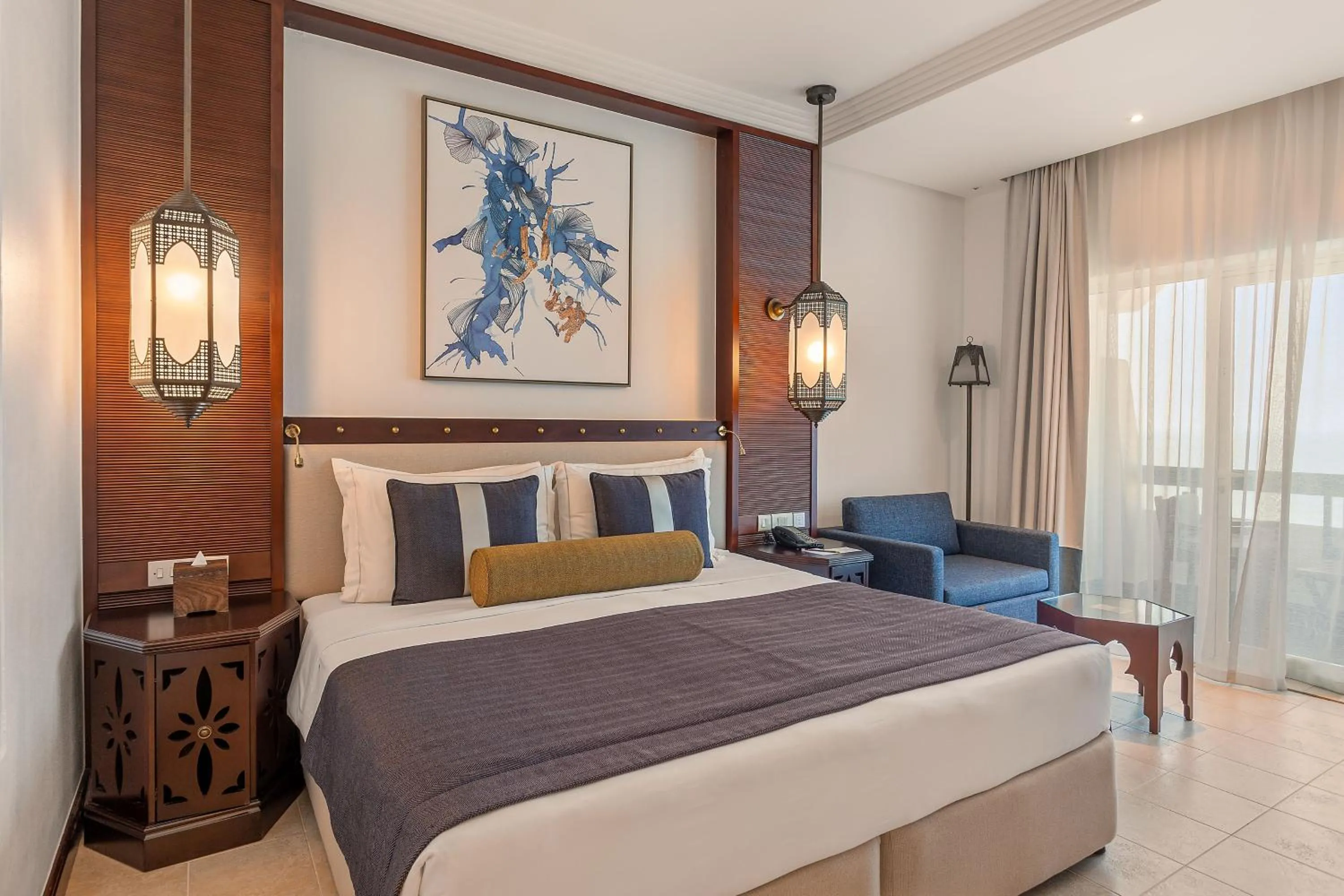 Bedroom, Bed in Ajman Hotel & Villas by Blazon Hotels