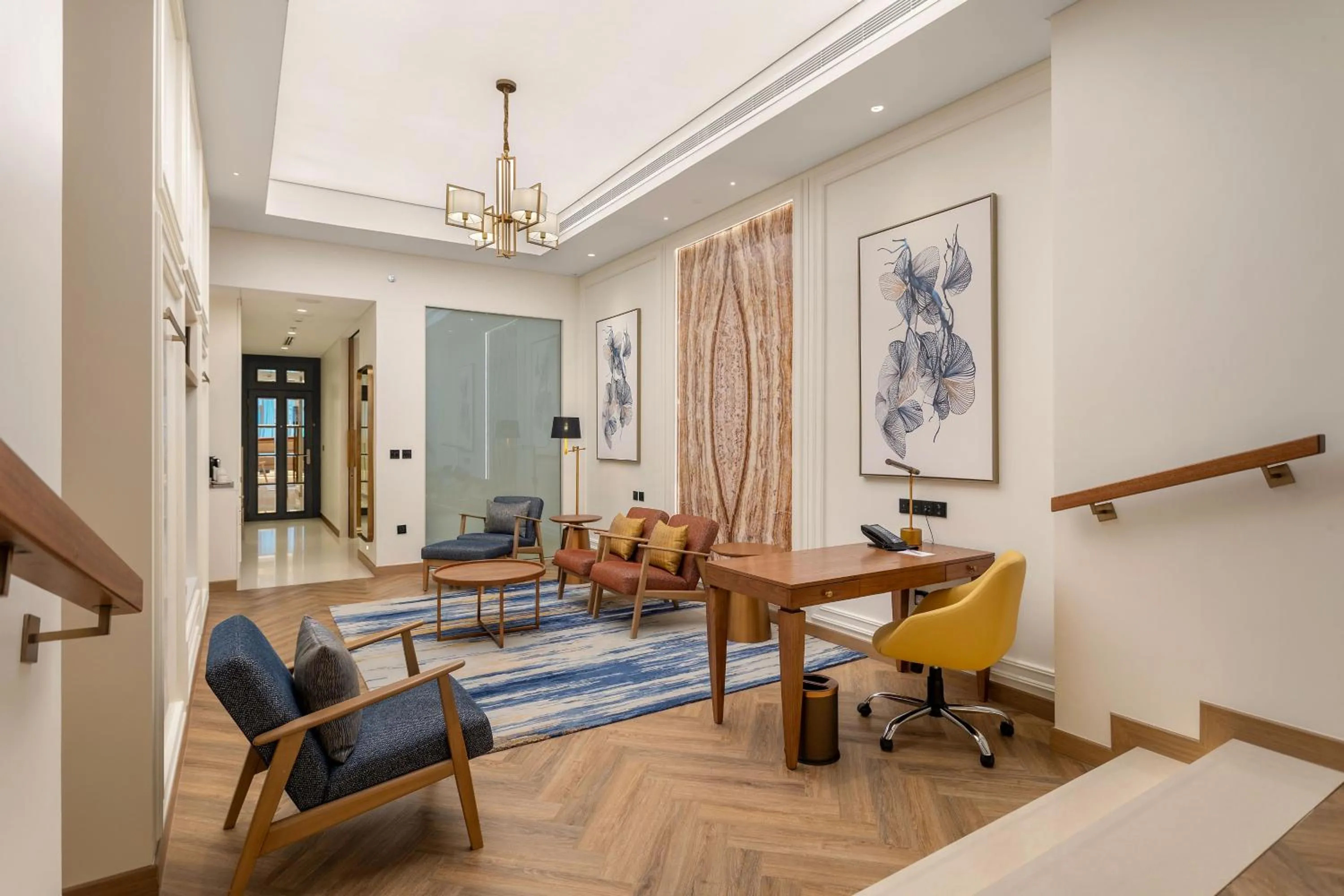 Seating area in Ajman Hotel & Villas by Blazon Hotels