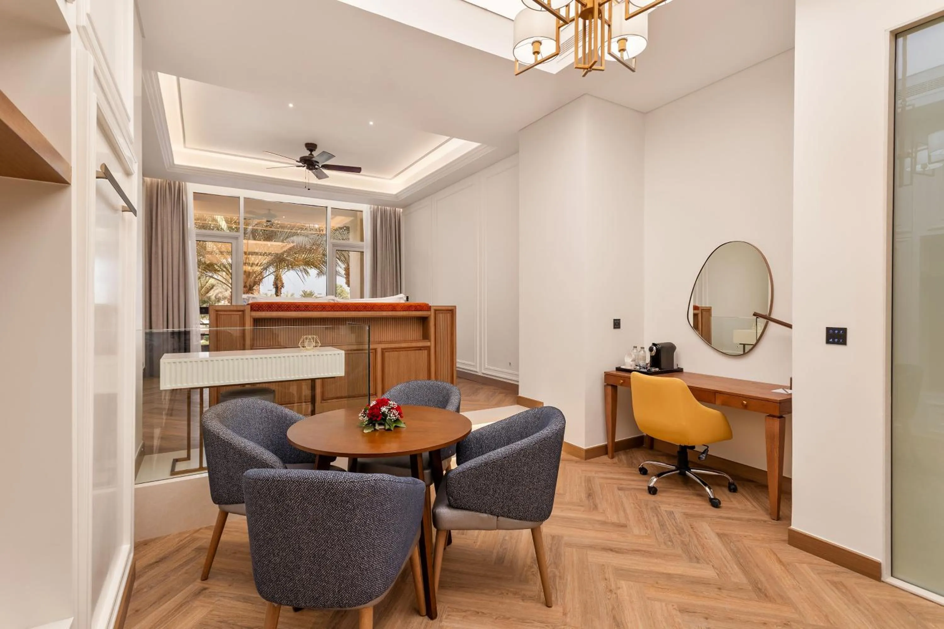 Seating area in Ajman Hotel & Villas by Blazon Hotels