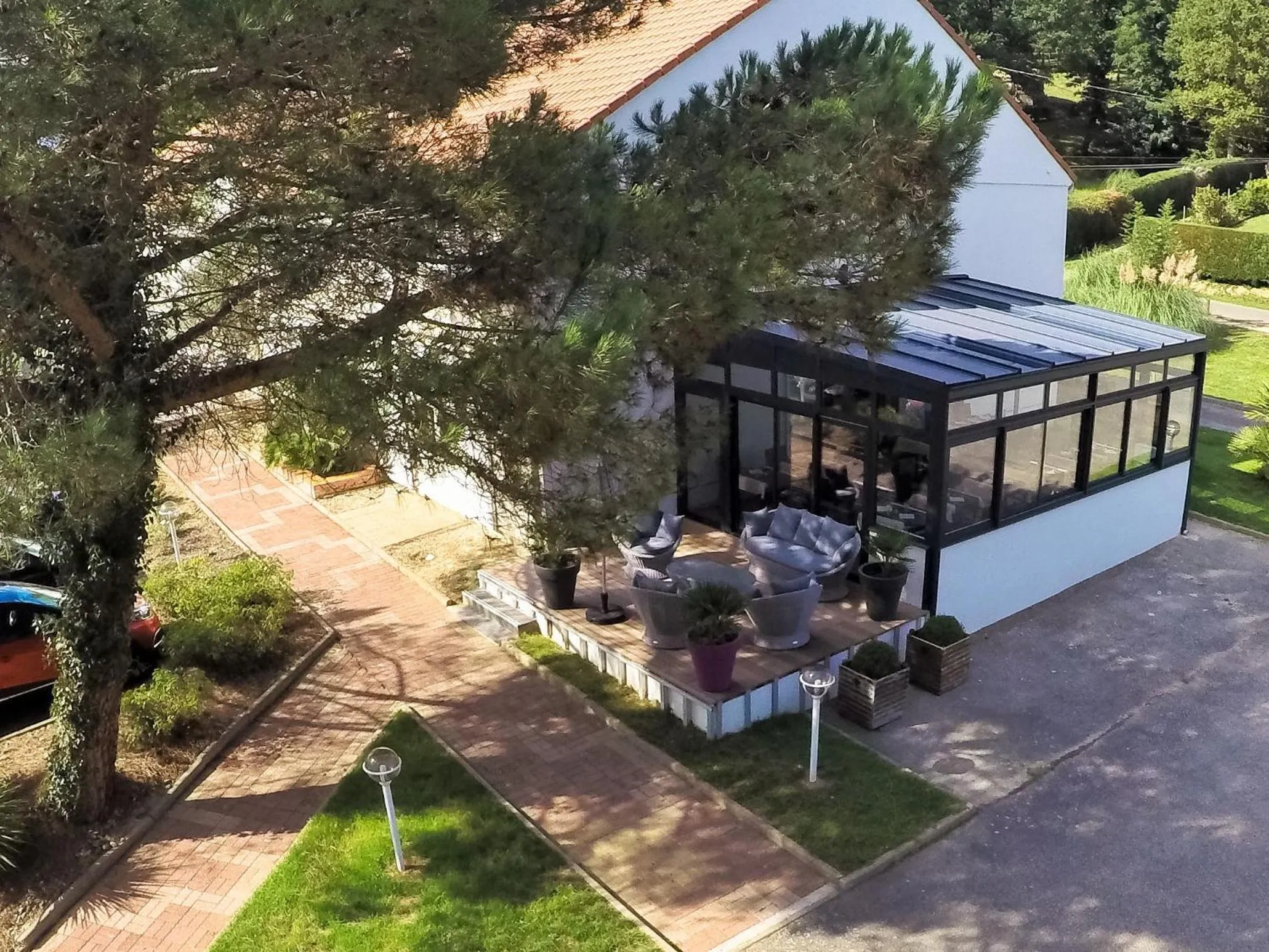 Bird's eye view in Hotel Le Relais des Champs