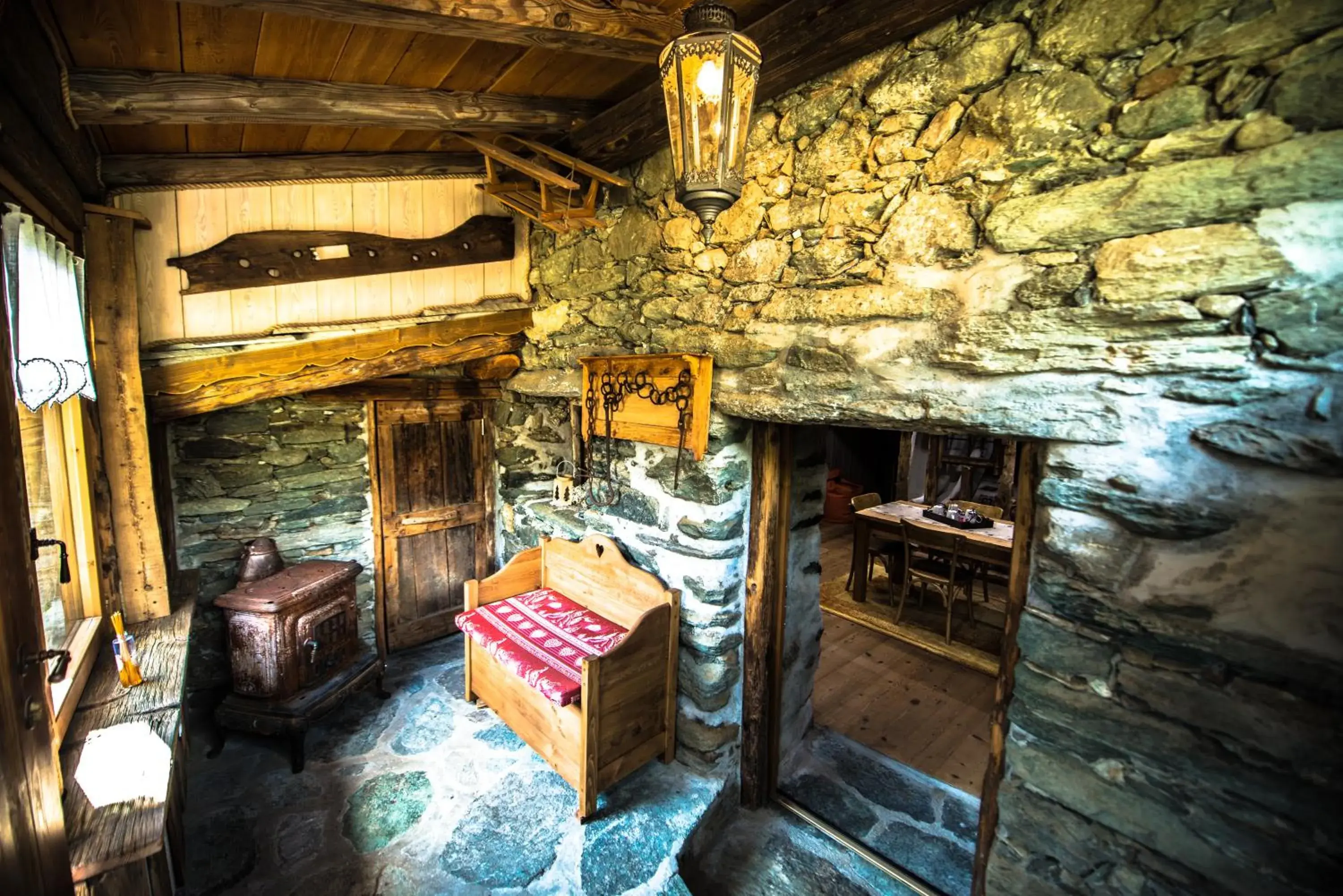 Triple Room with Mountain View in B&B LA VILLE CHAMOIS Triple Room with Mountain View in B&B LA VILLE CHAMOIS