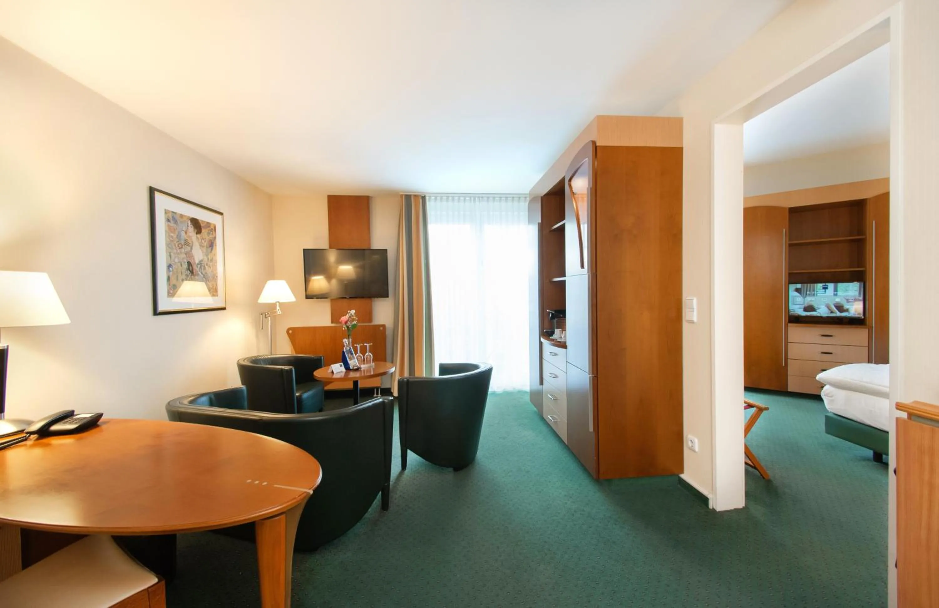 Living room, Bed in Dorint Charlottenhof Halle (Saale)