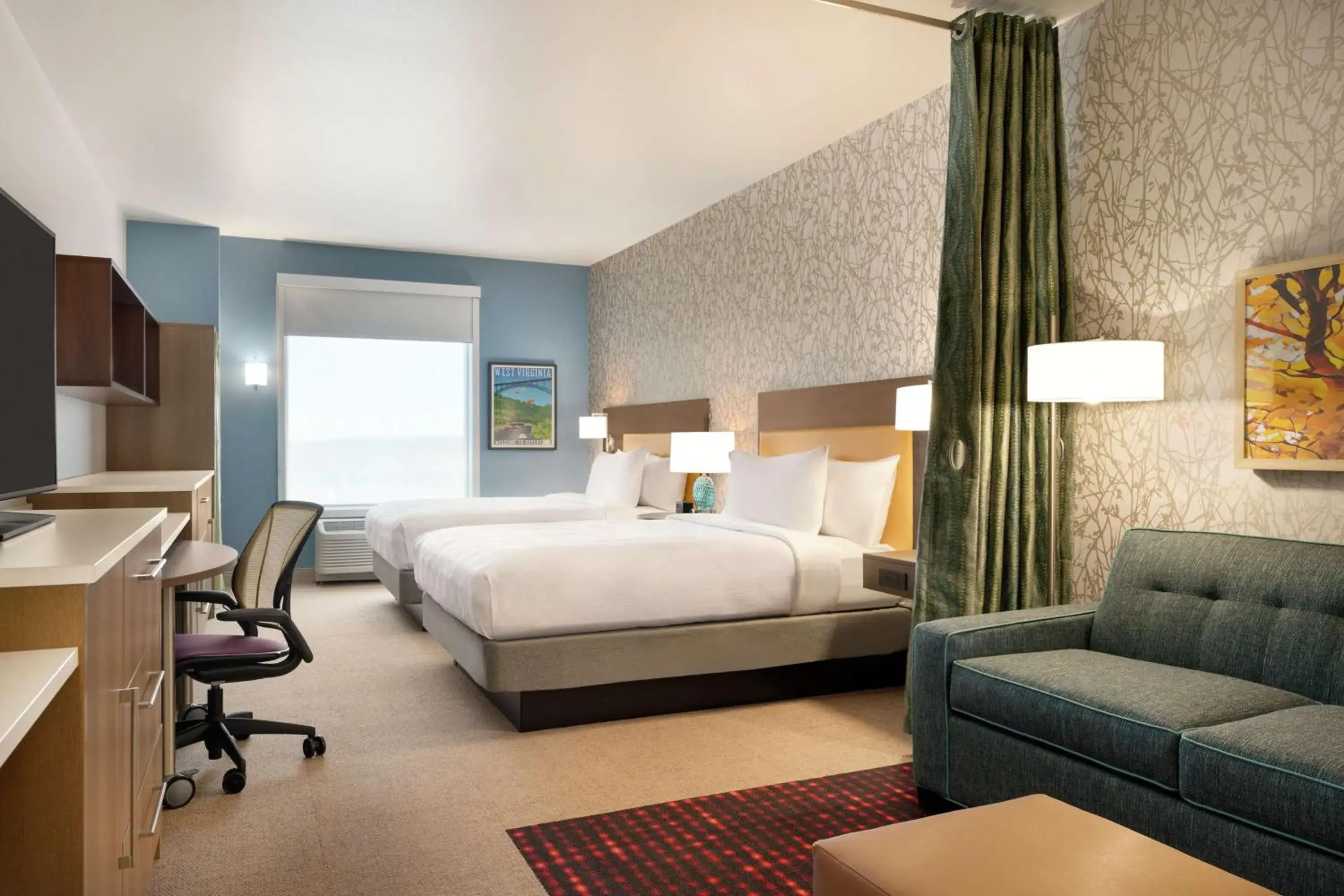 Queen Studio with Two Queen Beds - Non-Smoking in Home2 Suites By Hilton Martinsburg, Wv Queen Studio with Two Queen Beds - Non-Smoking in Home2 Suites By Hilton Martinsburg, Wv