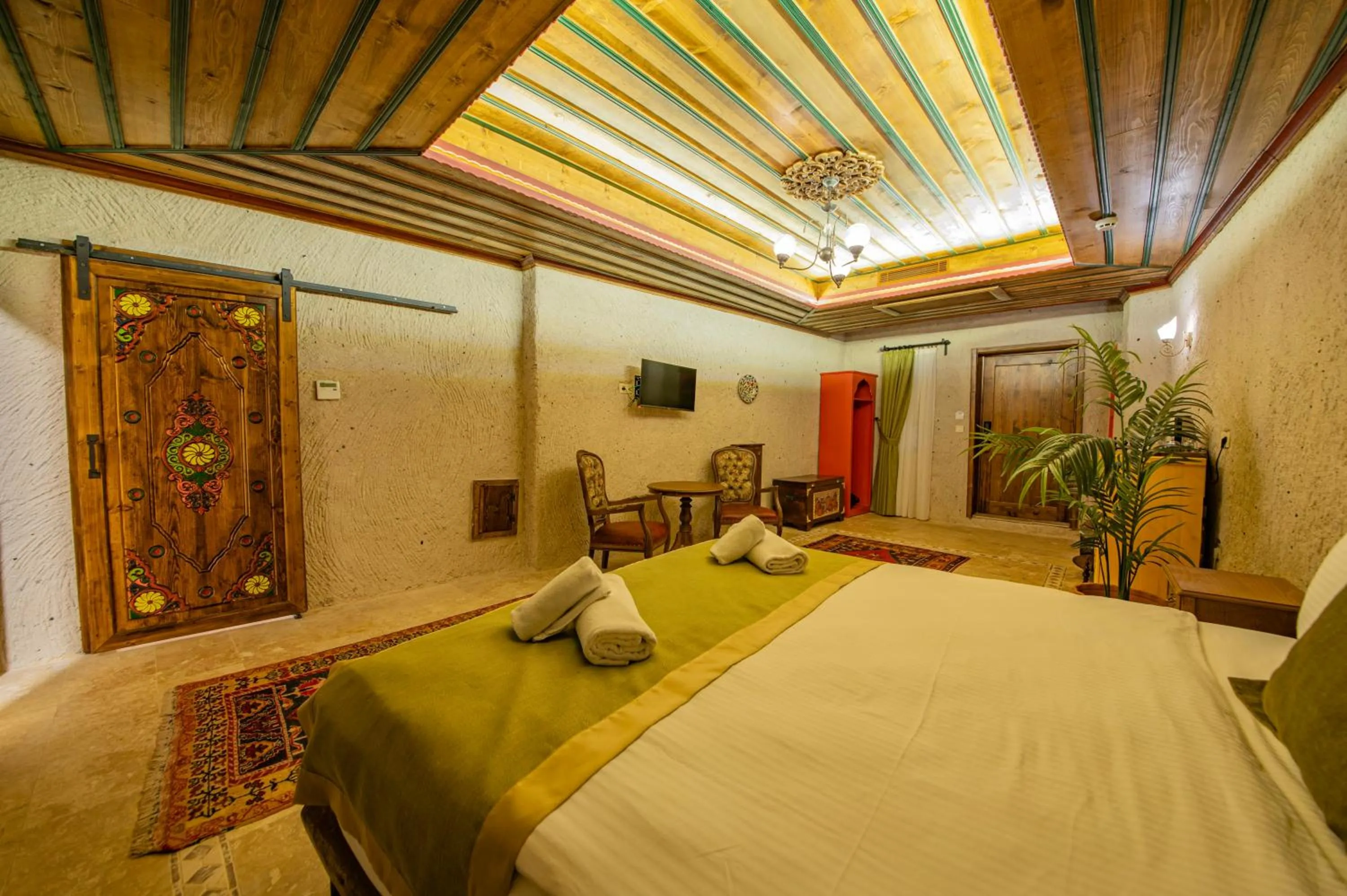 Living room, Bed in Sobek Stone House Cappadocia