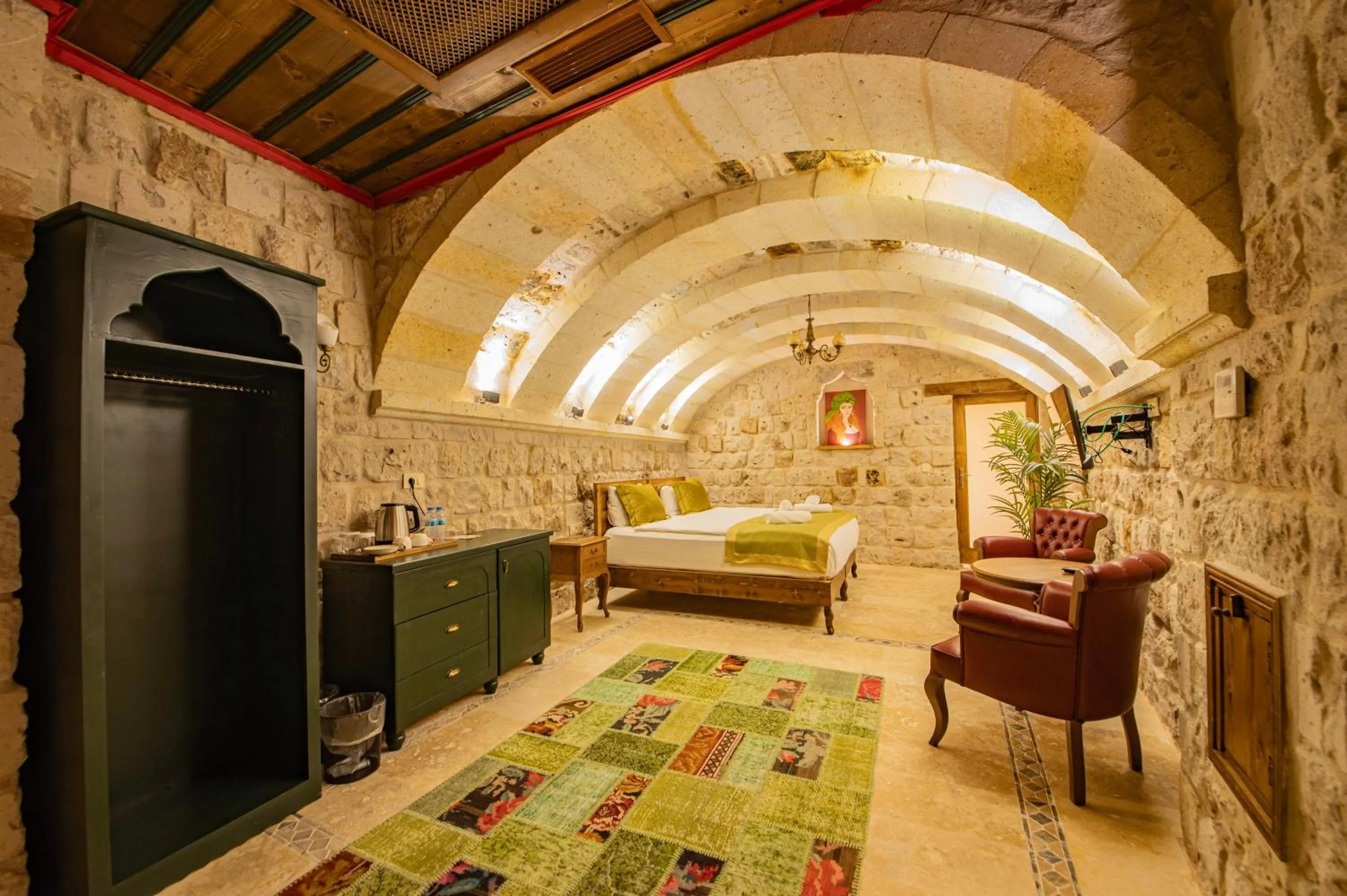 Photo of the whole room, Bed in Sobek Stone House Cappadocia