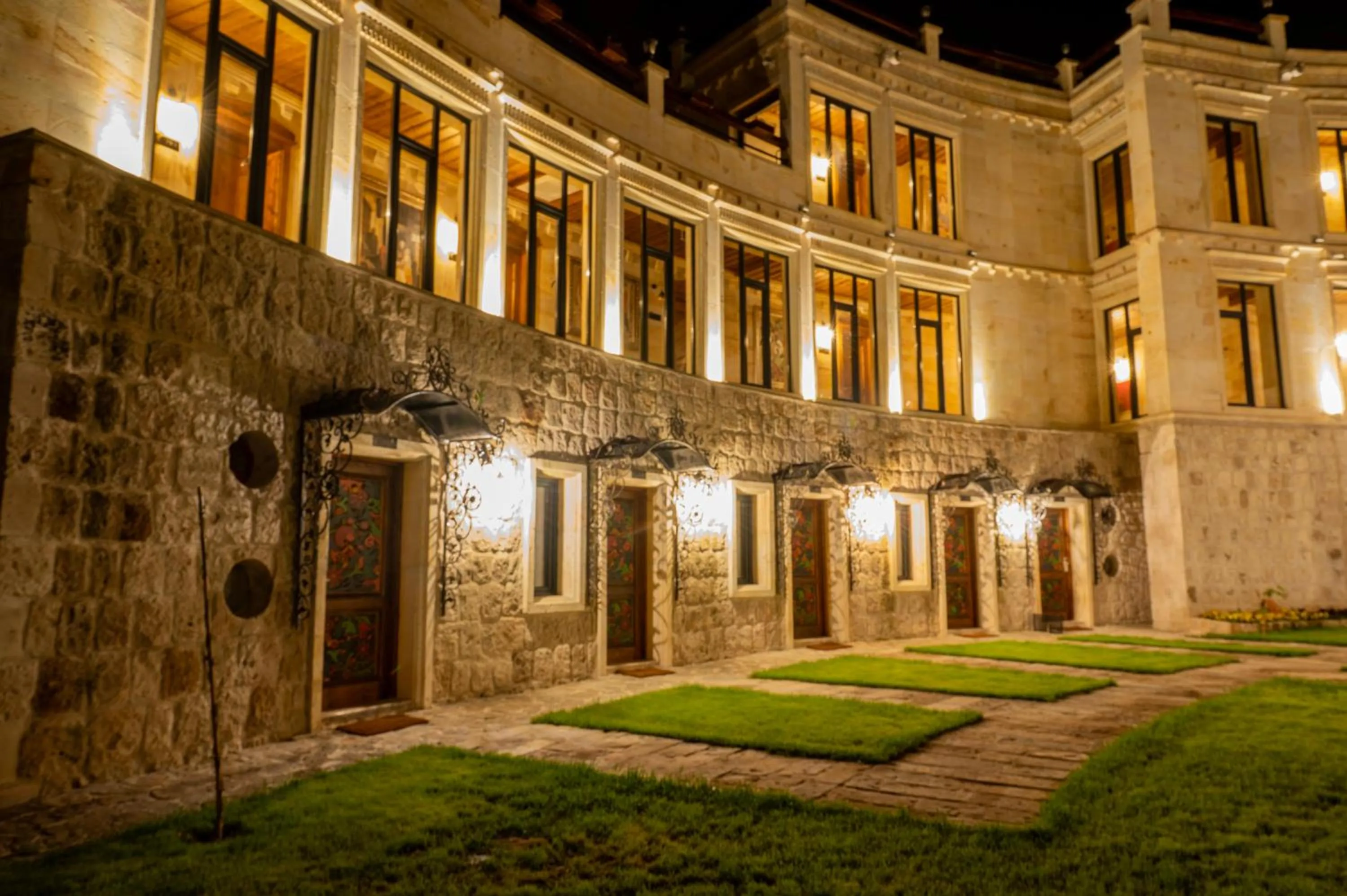 Garden view in Sobek Stone House Cappadocia