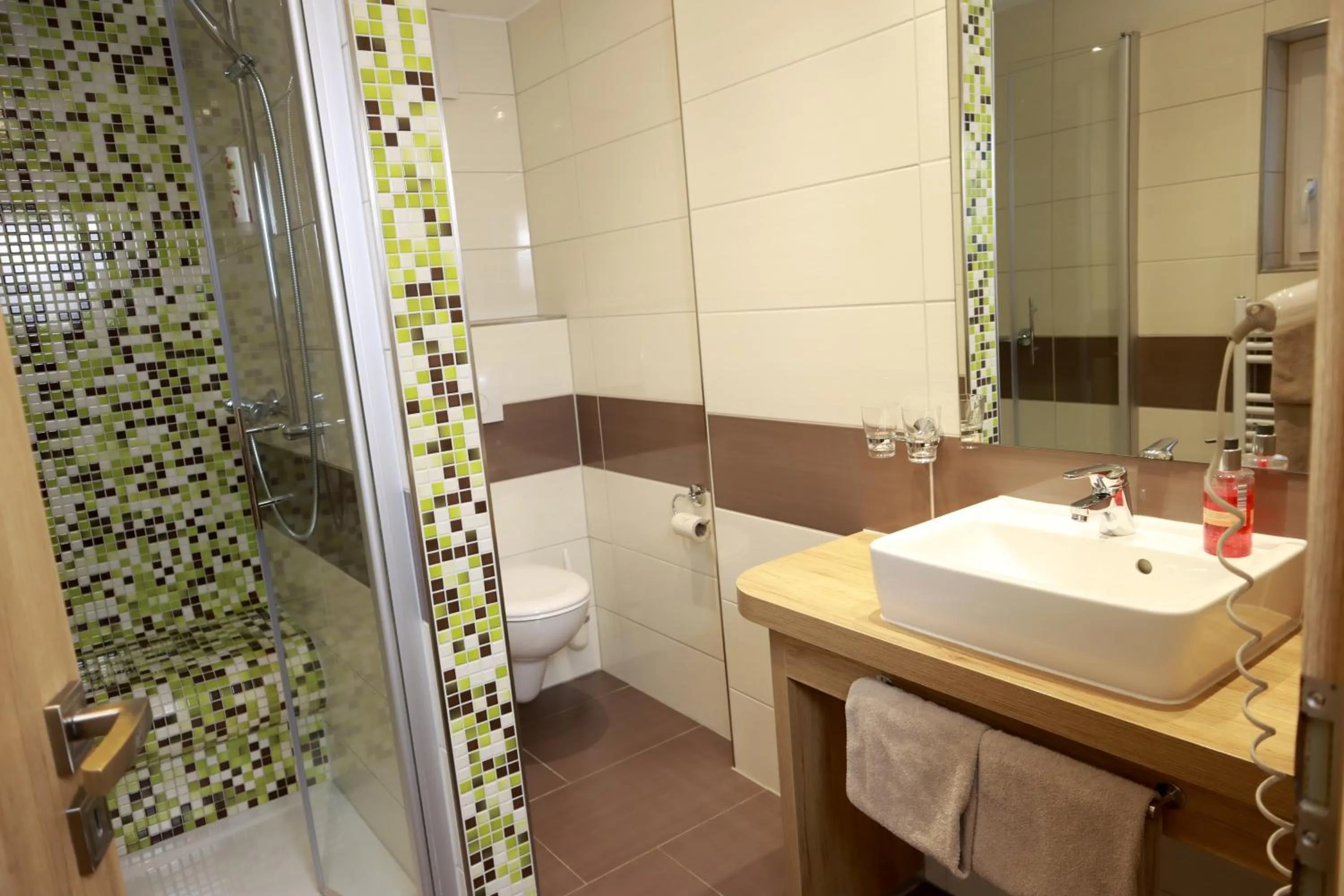 Shower in Weinhaus Gräfen