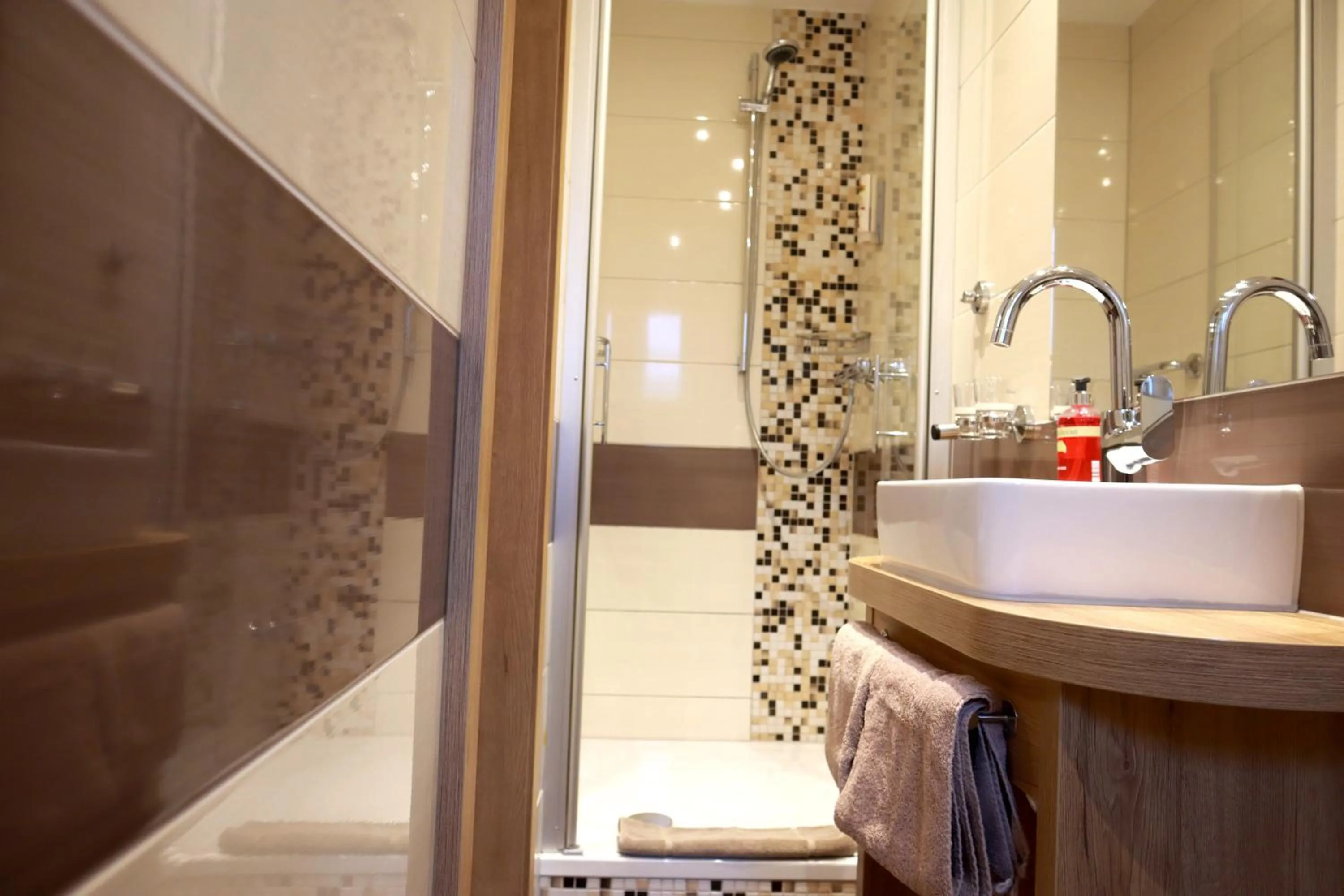 Shower in Weinhaus Gräfen