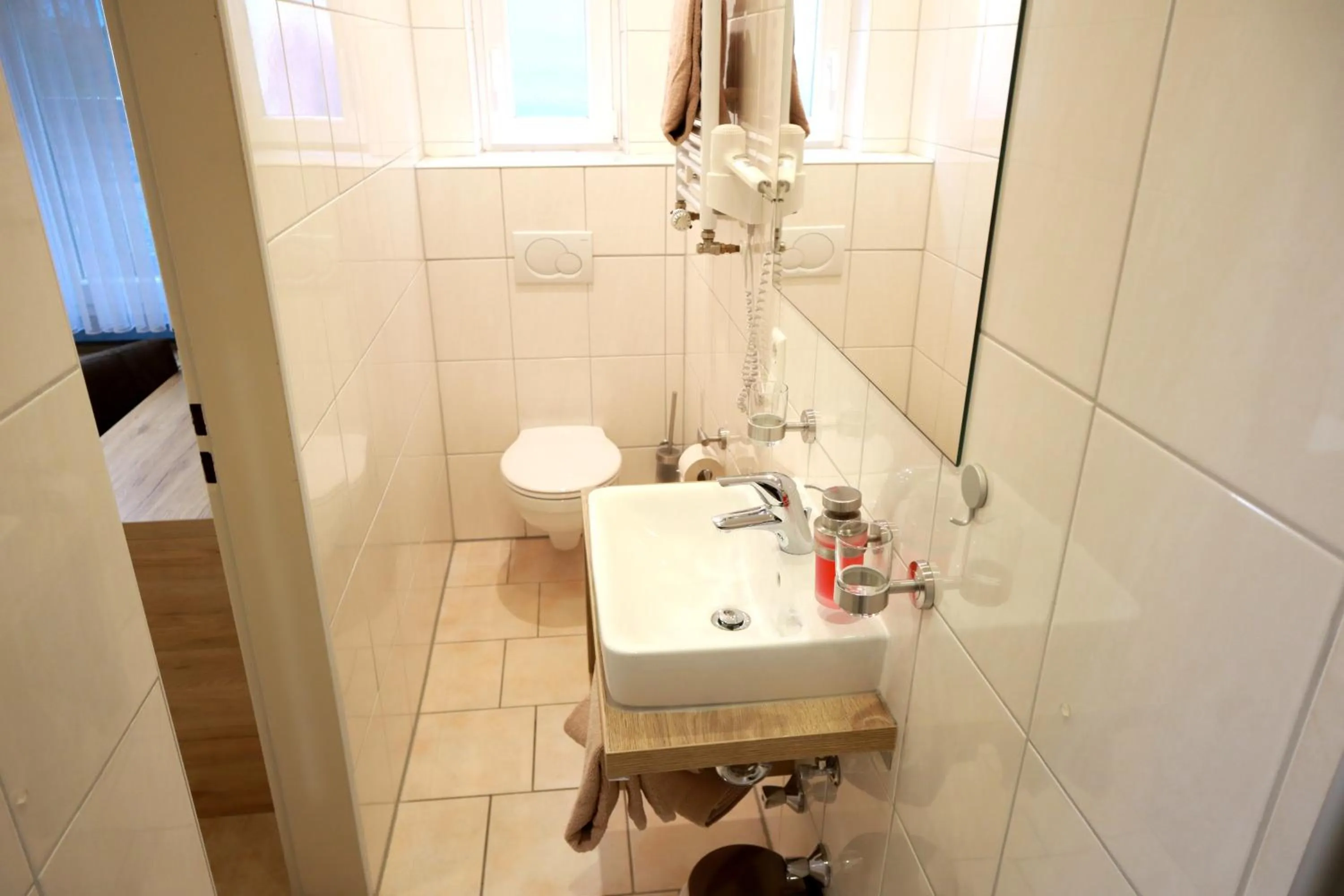 Shower in Weinhaus Gräfen