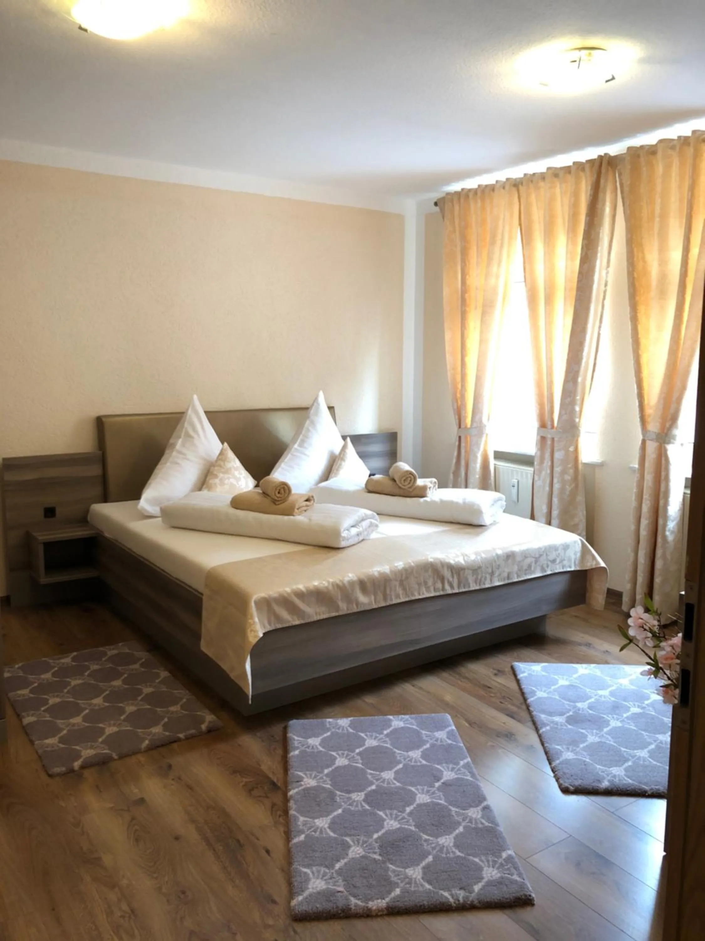 Bed in Pension Goldenes Vogtland