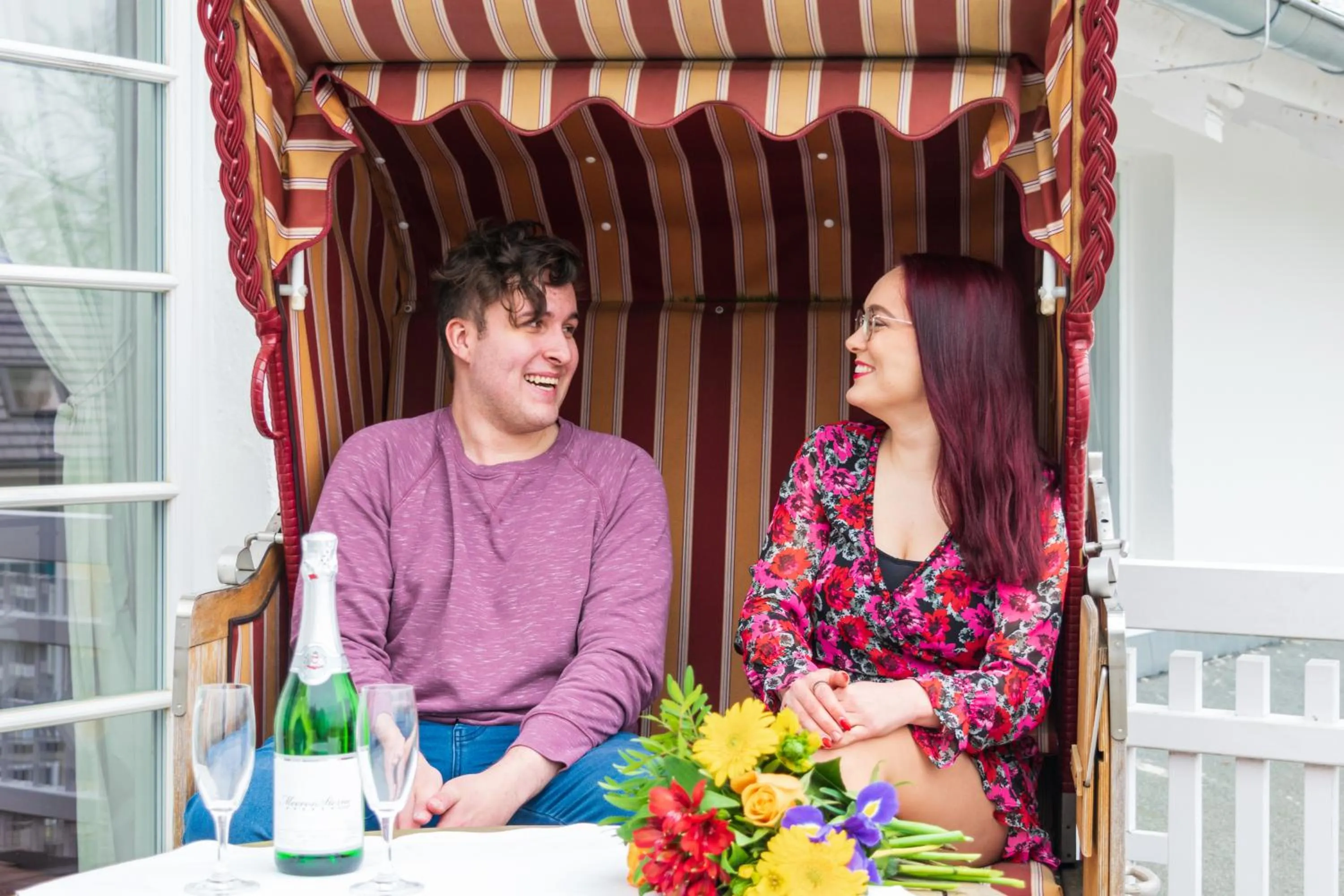 Balcony/Terrace in Meeressterne Hotel Weißes Schloß
