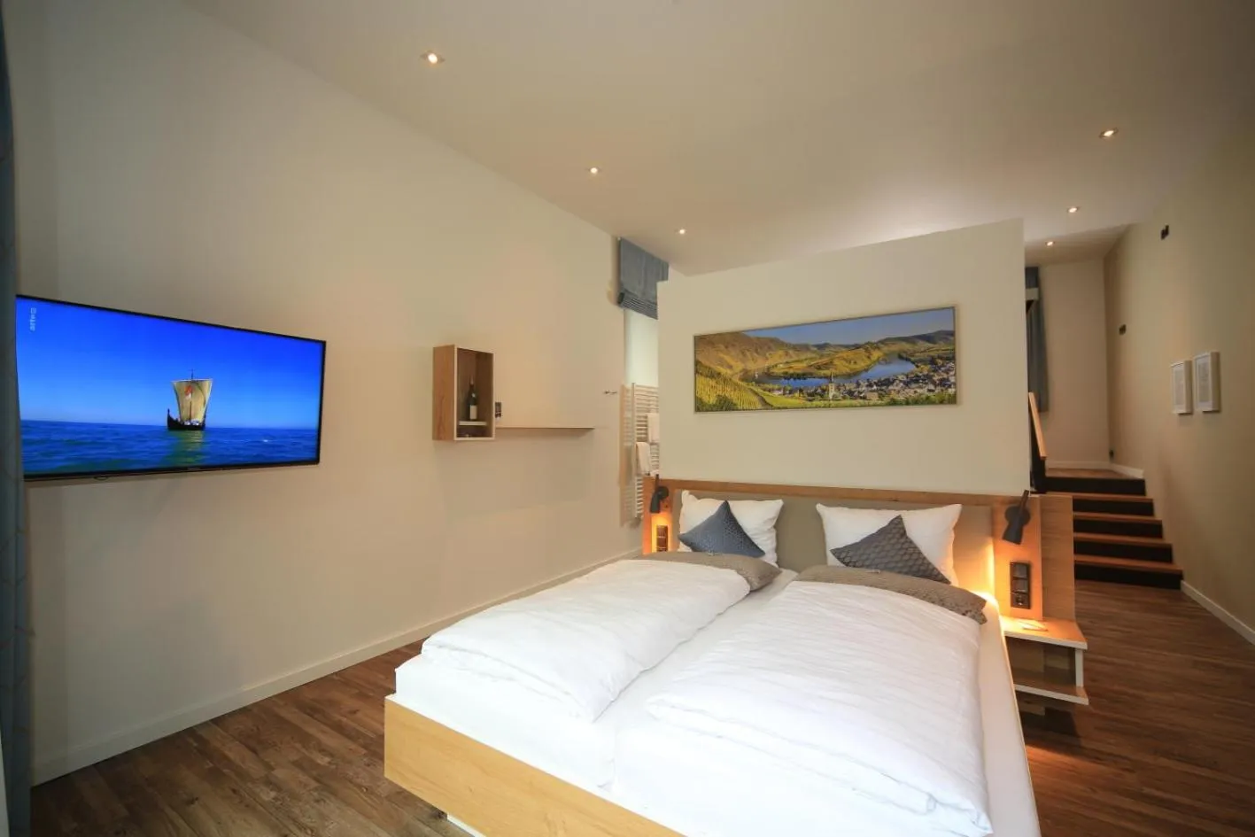 Photo of the whole room, Bed in Hotel Halfenstube & Villa Spa 1894