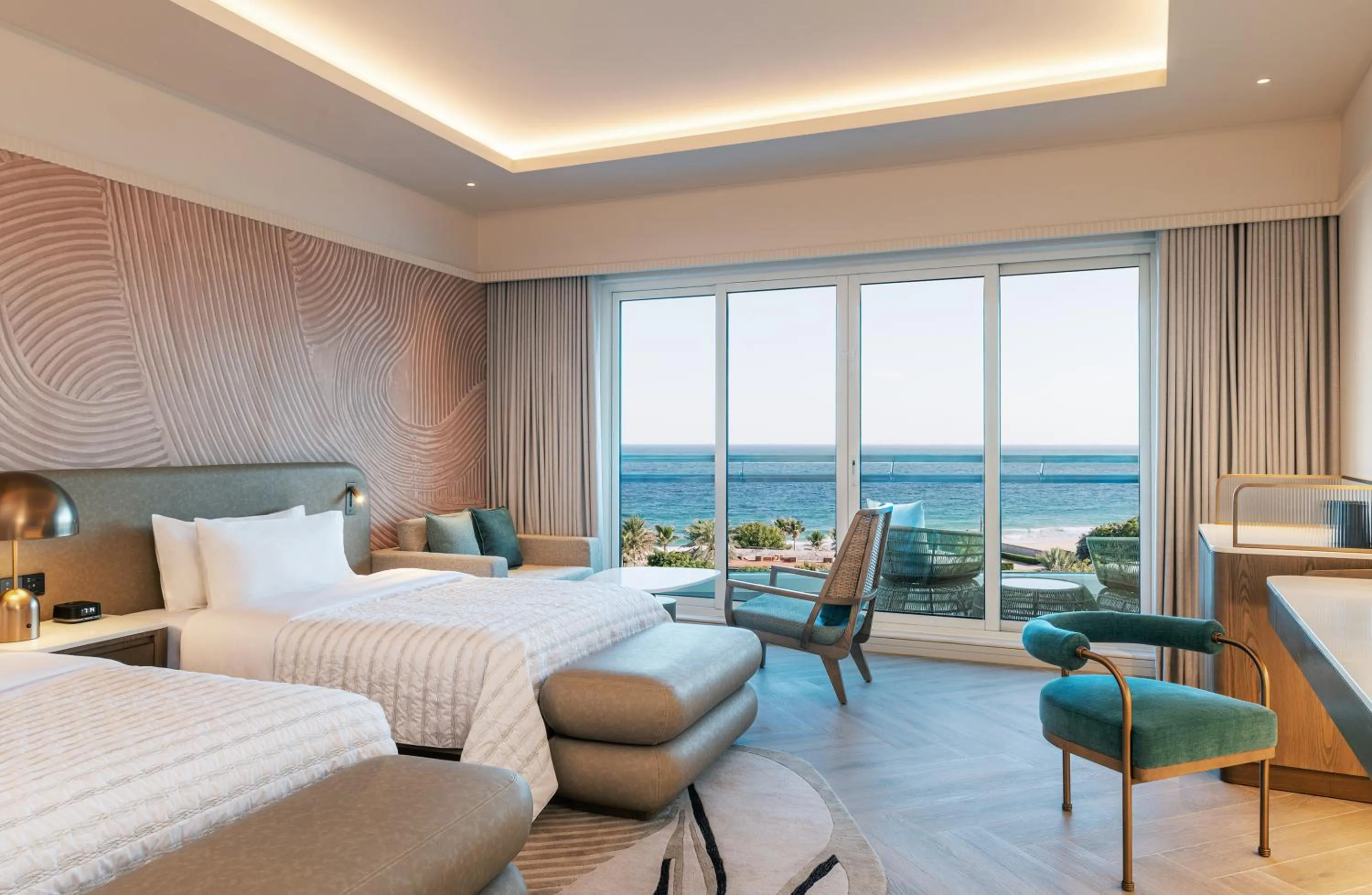 Photo of the whole room, Bed in Le Meridien Al Aqah Beach Resort