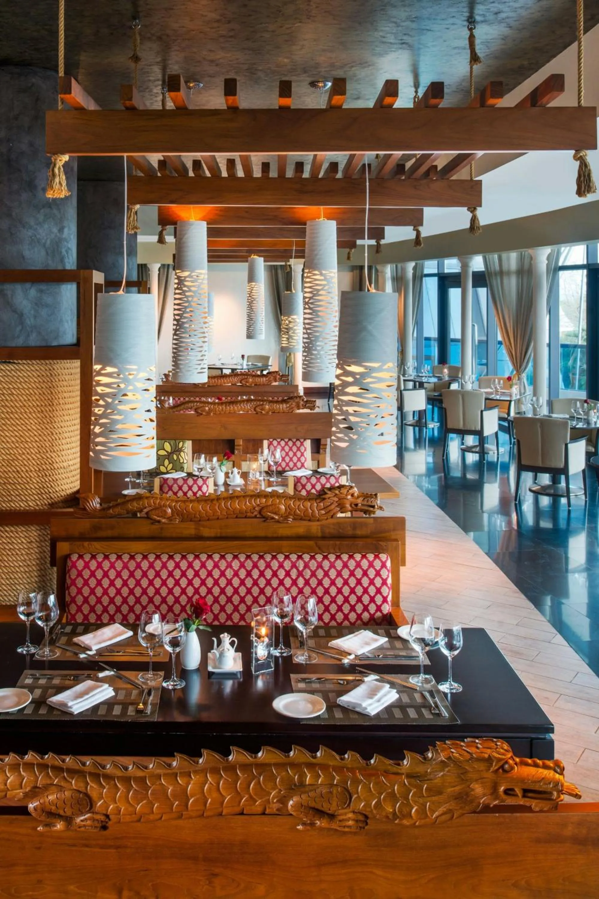 Restaurant/places to eat in Le Meridien Al Aqah Beach Resort