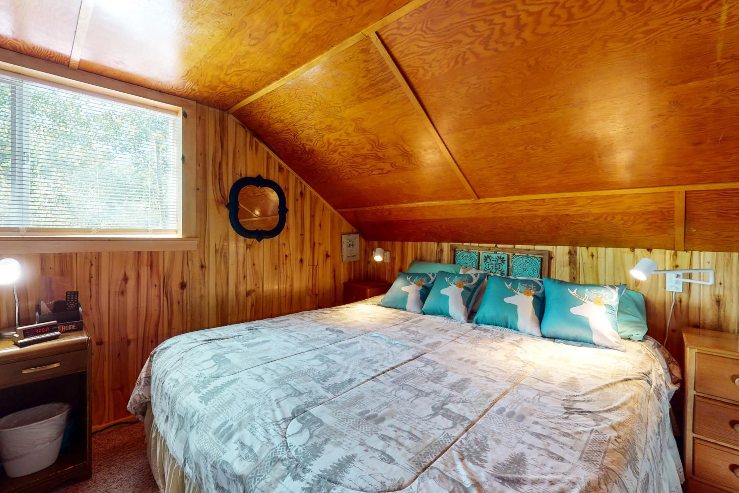 Bed in Happy Place Cabin