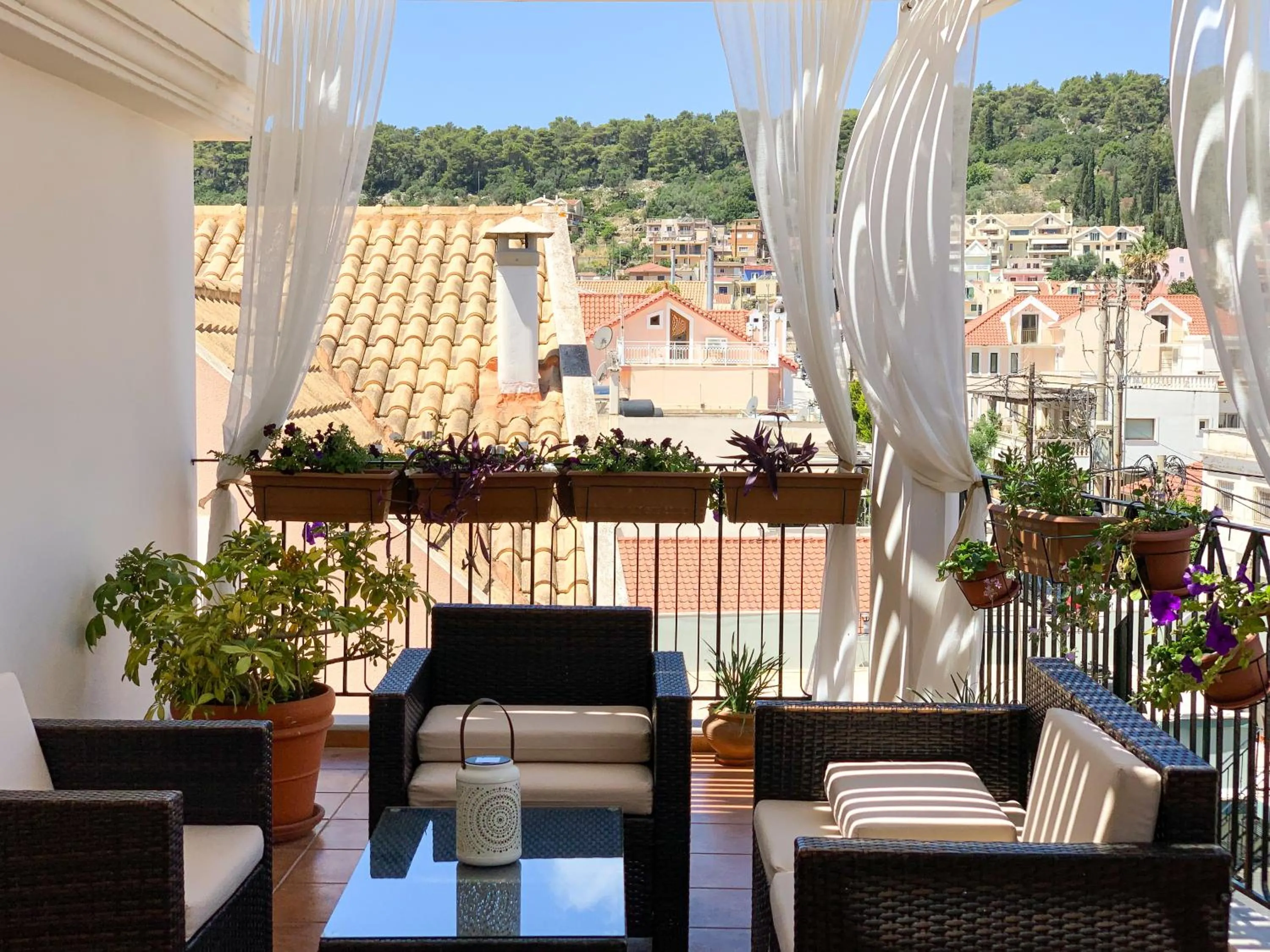 Balcony/Terrace in Rouchotas Apartments