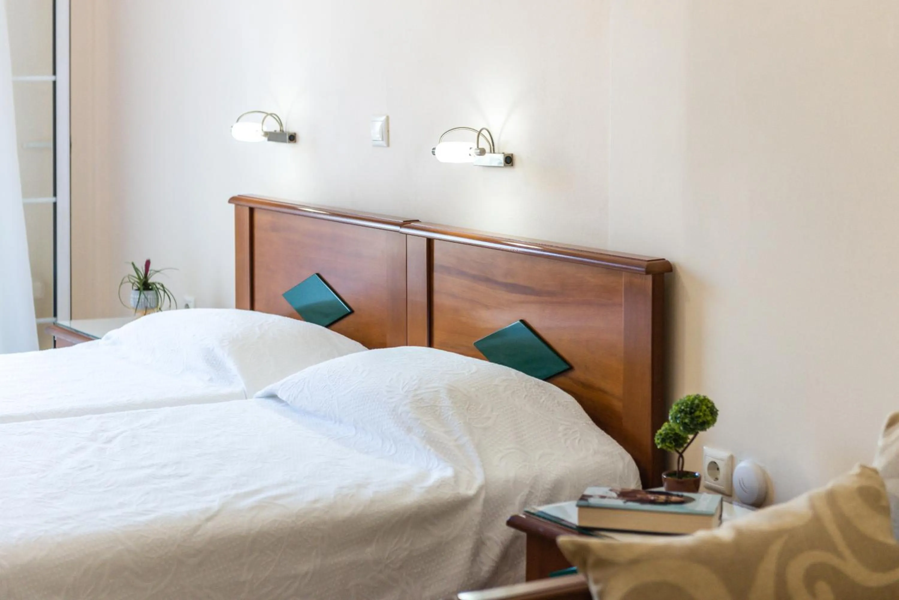 Bed in Rouchotas Apartments