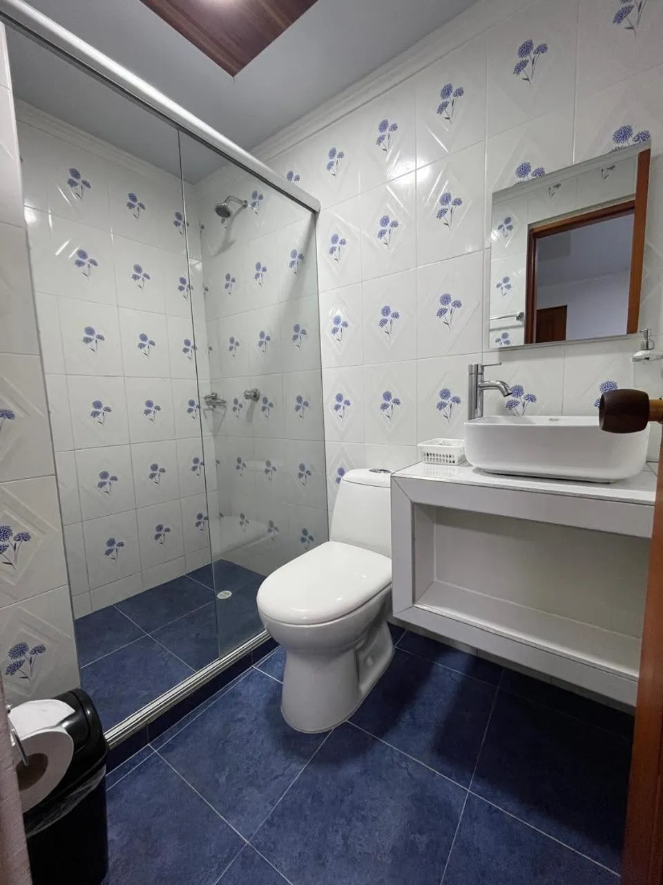 Shower in Villa Santos Apartaestudios