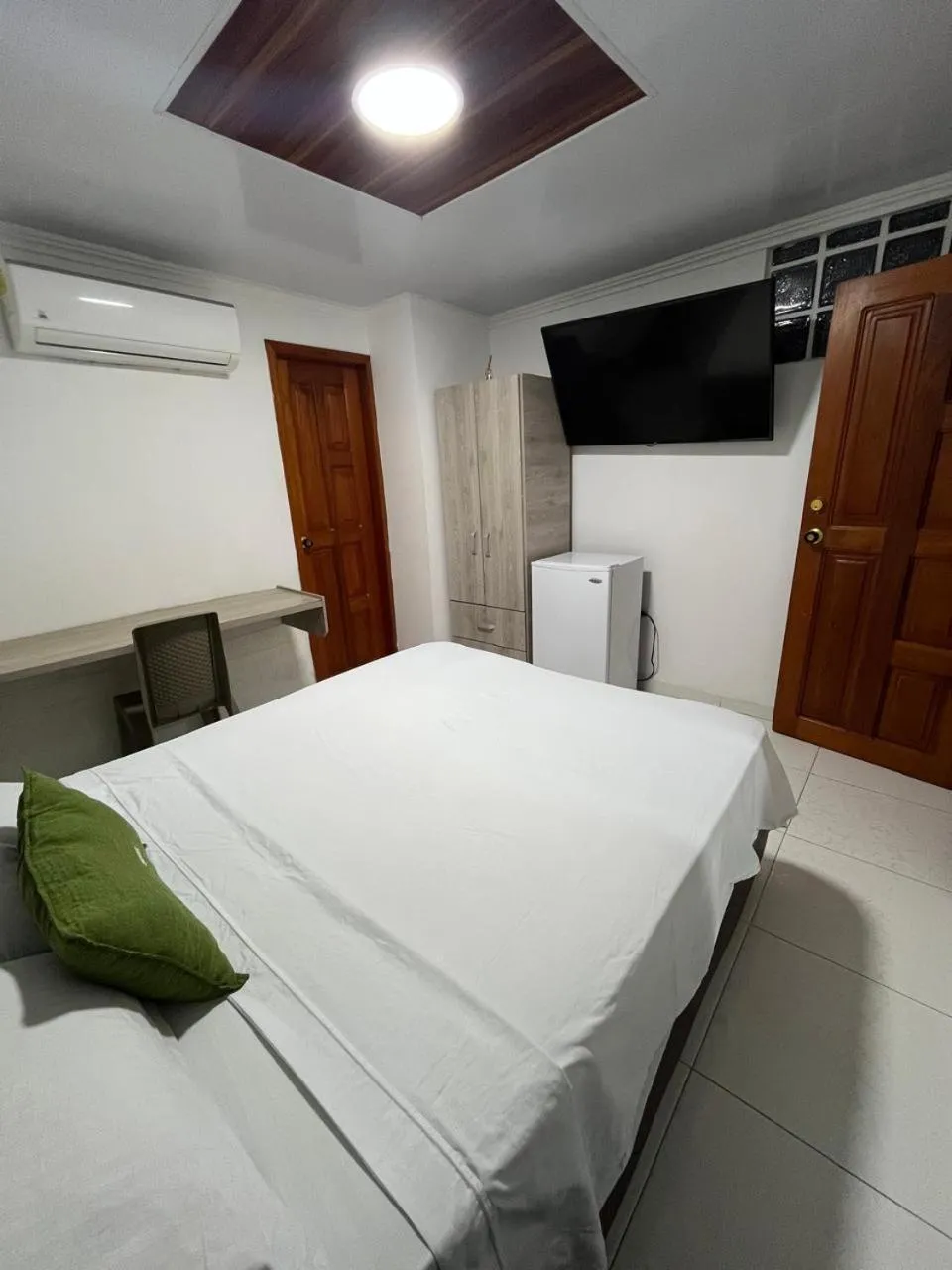 Bed in Villa Santos Apartaestudios