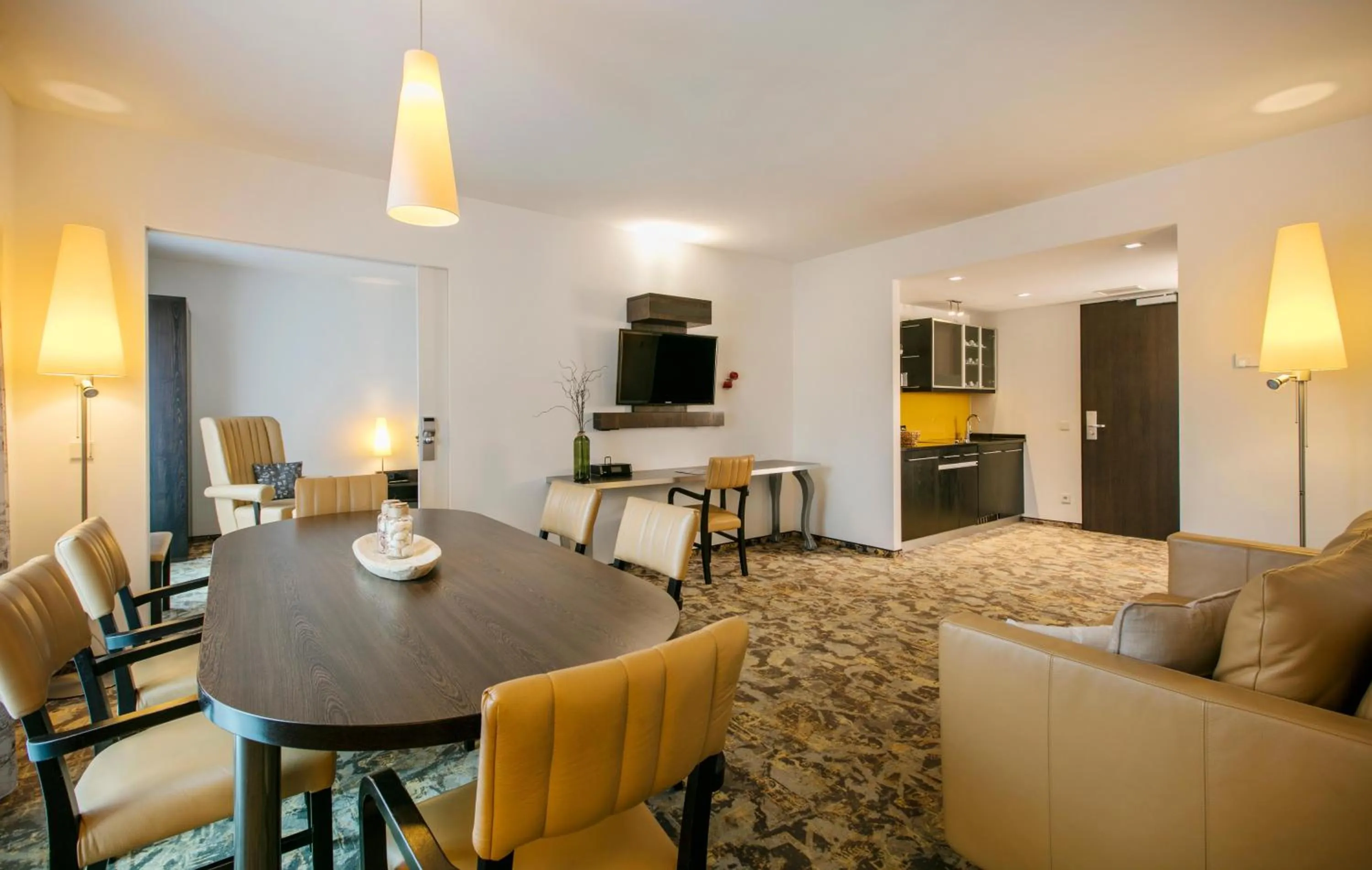 Bed in ARCOTEL Camino Stuttgart