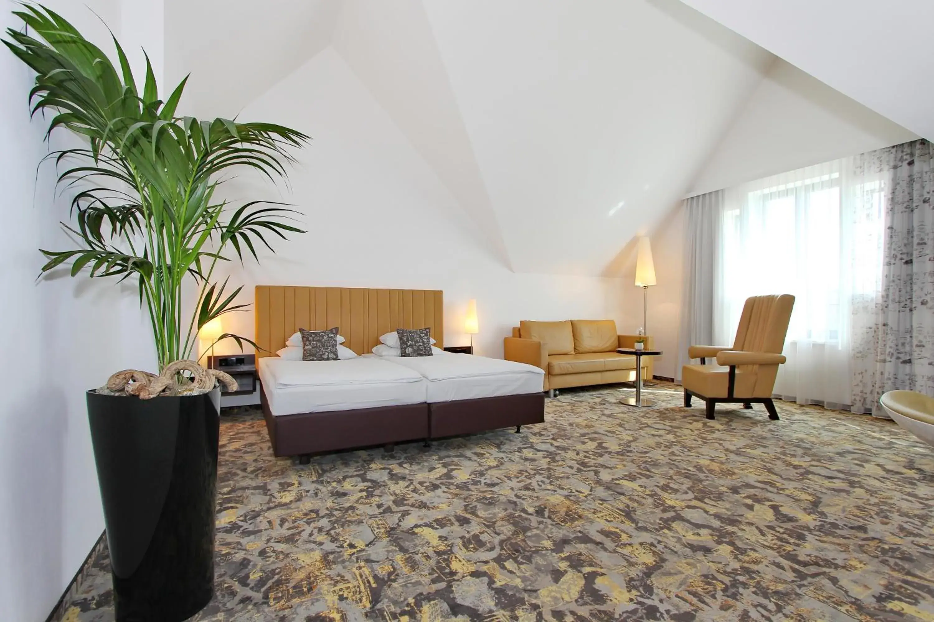 Bed in ARCOTEL Camino Stuttgart Bed in ARCOTEL Camino Stuttgart