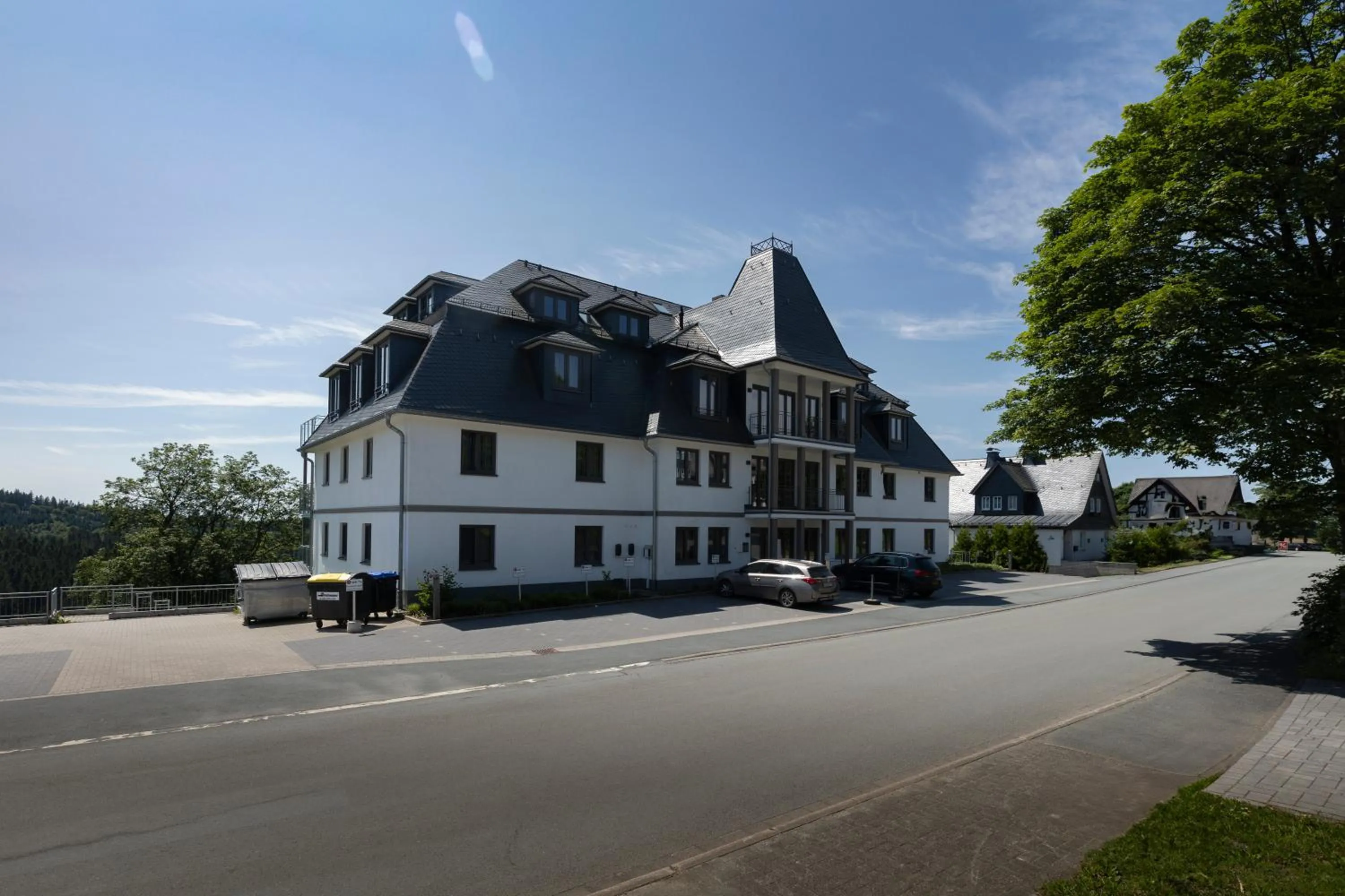 Property building in Astenblick Apartments Winterberg with sauna