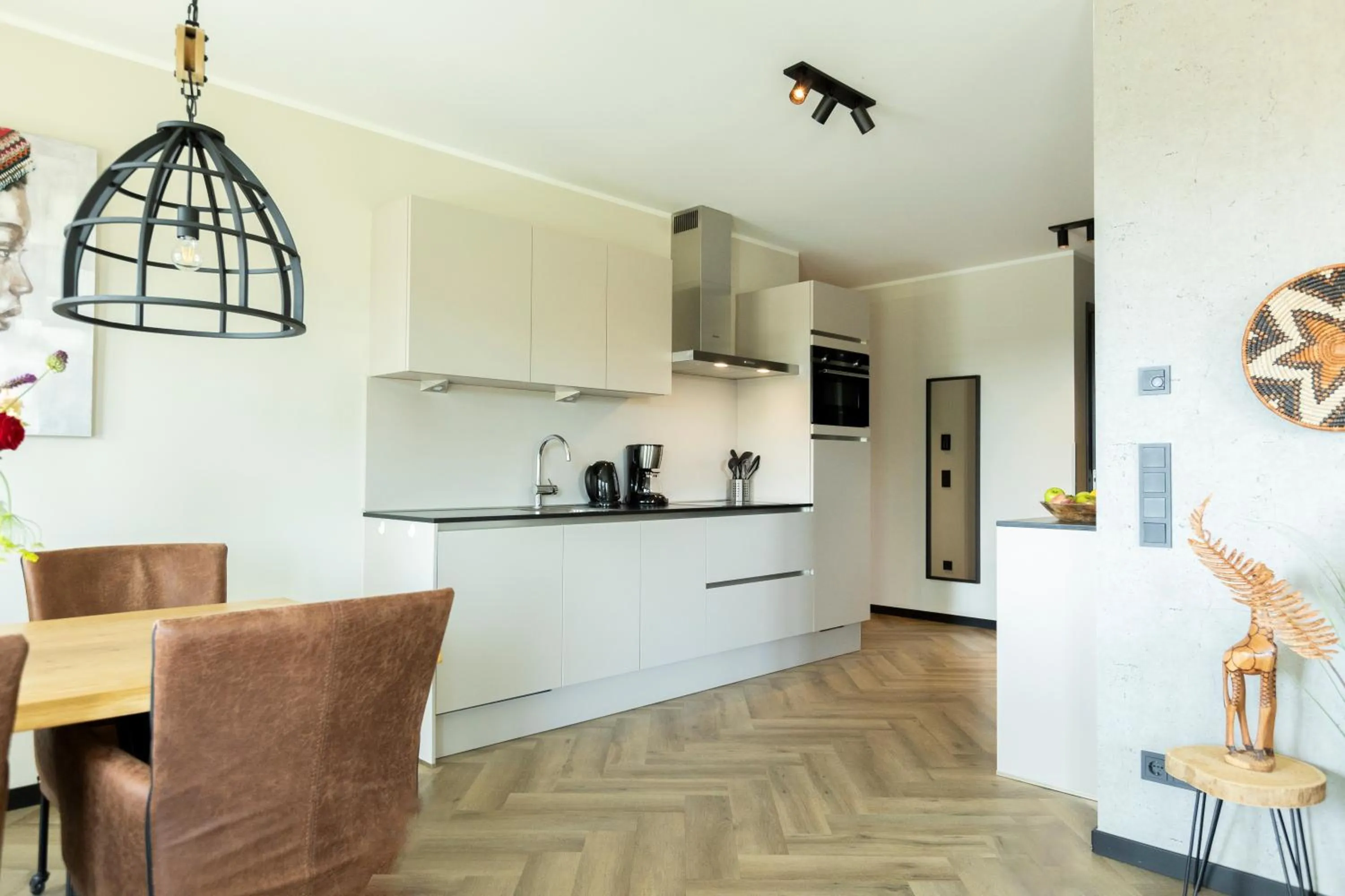 kitchen in Astenblick Apartments Winterberg with sauna