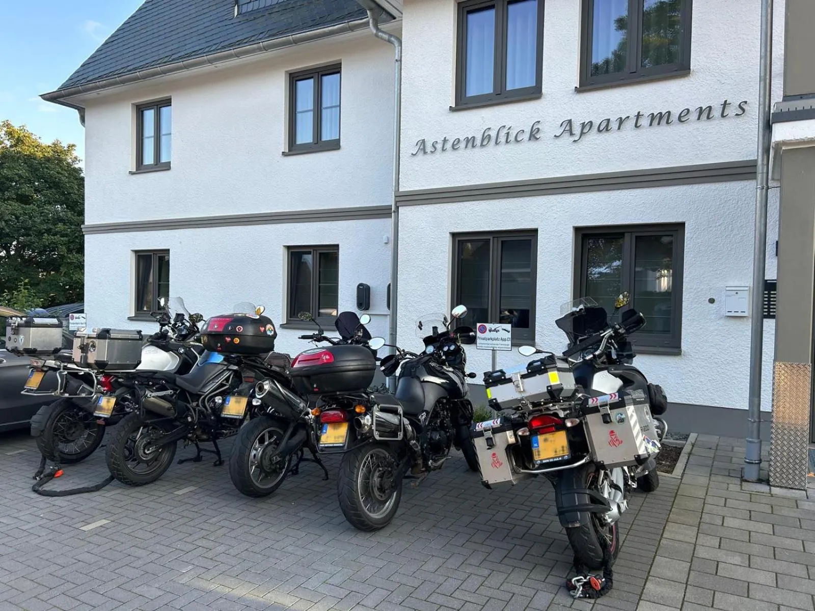 Property building in Astenblick Apartments Winterberg with sauna