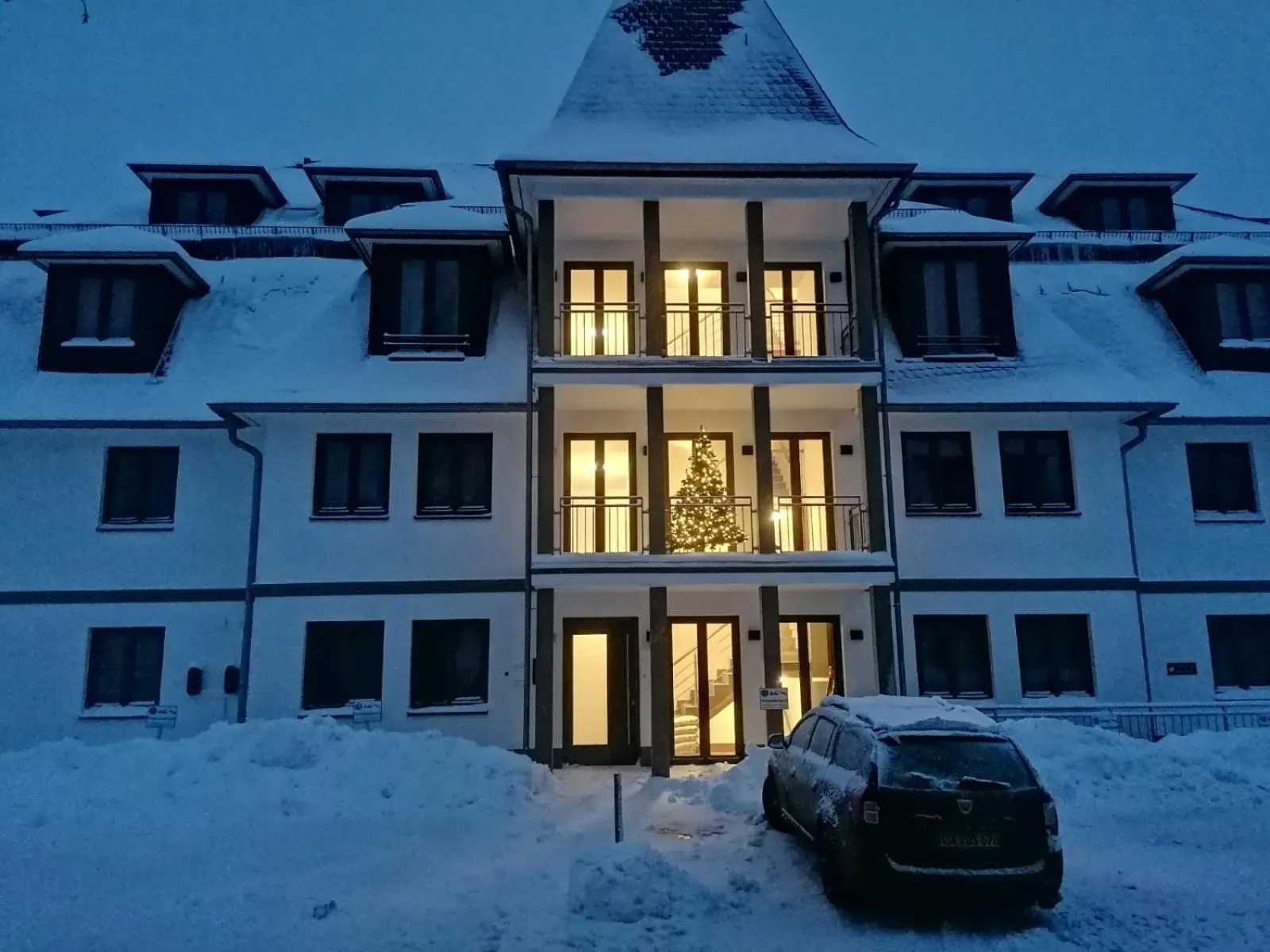 Property building in Astenblick Apartments Winterberg with sauna