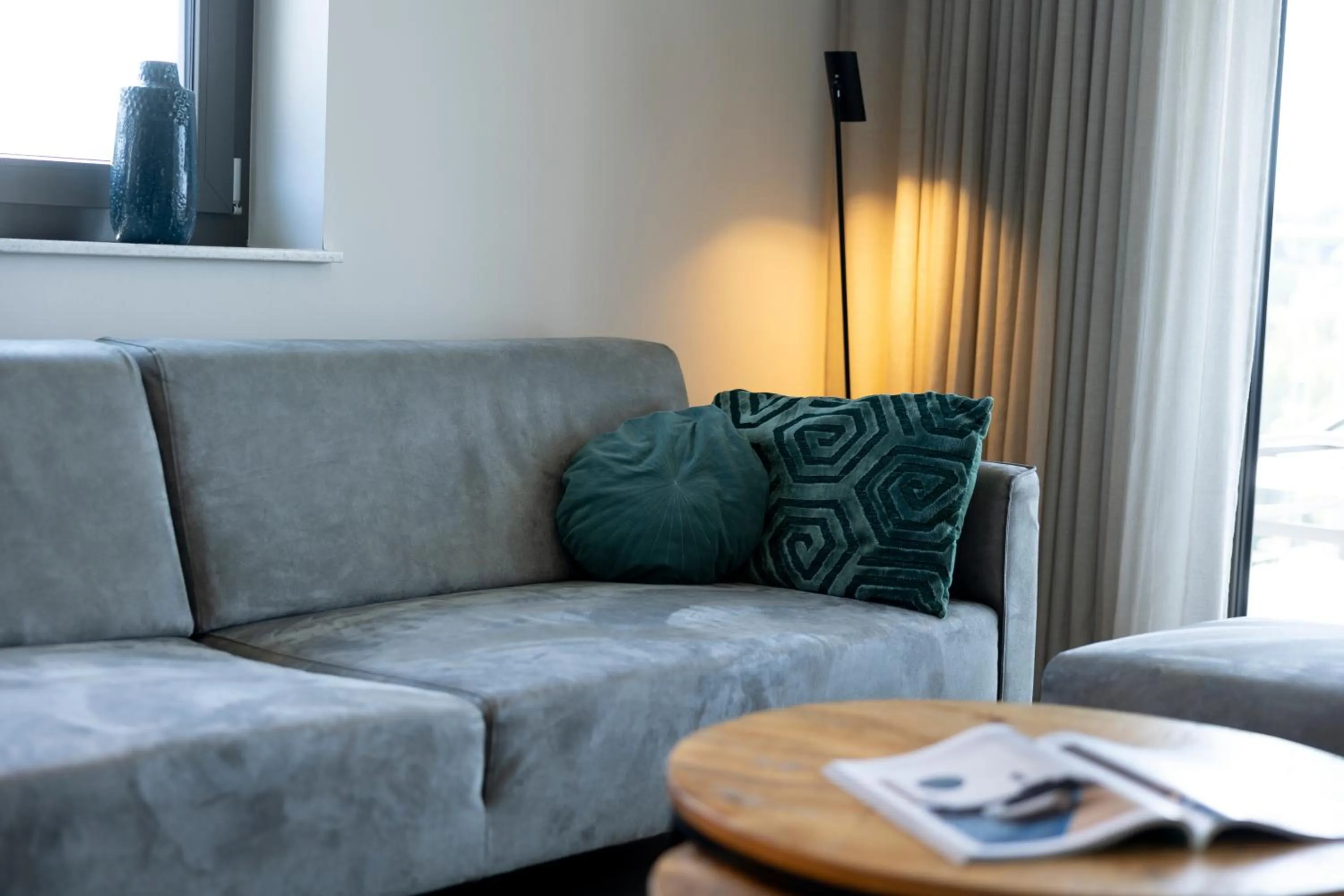 Seating area in Astenblick Apartments Winterberg with sauna