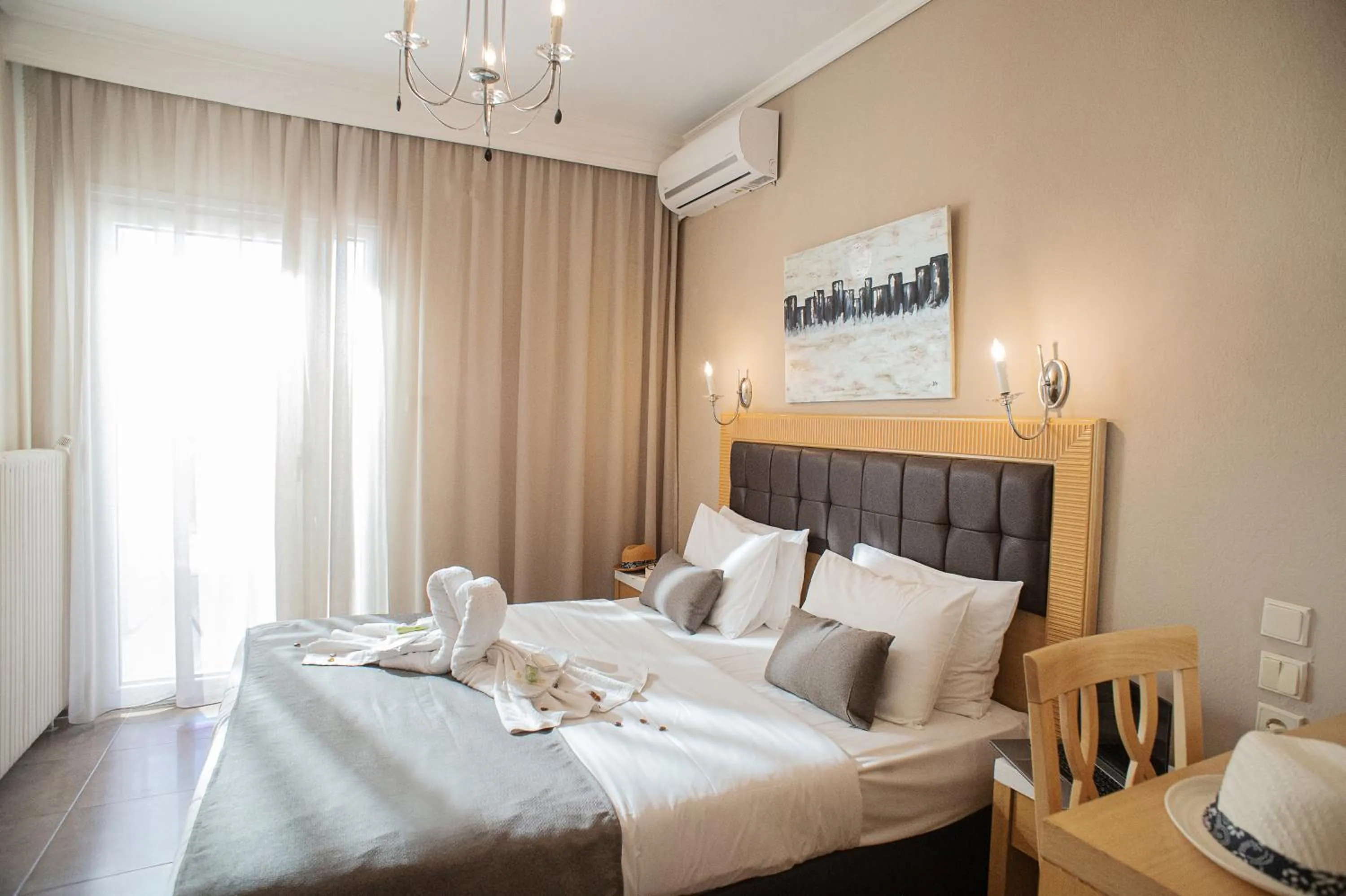 Bed in Hotel Pithari