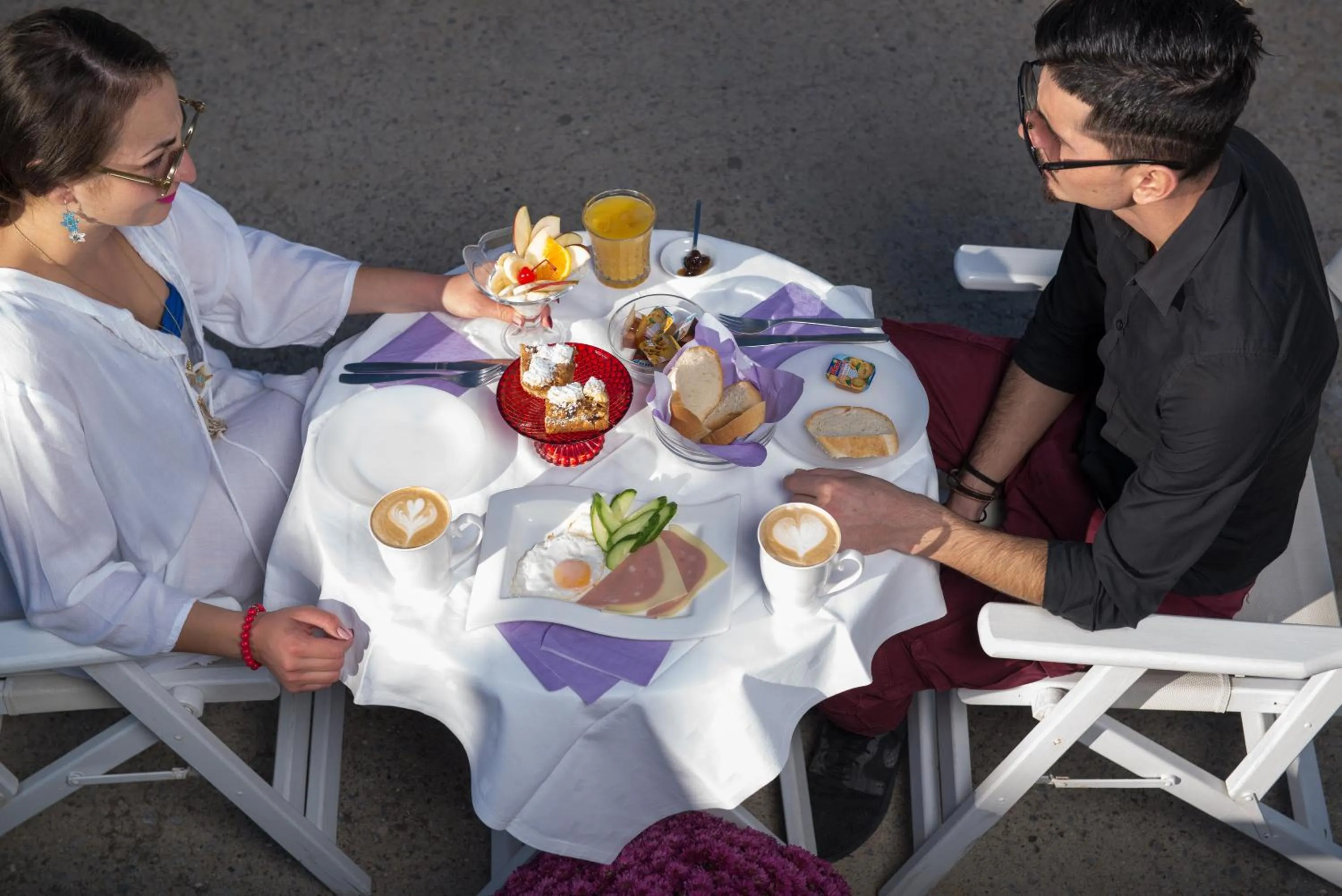 Breakfast in Hotel Pithari
