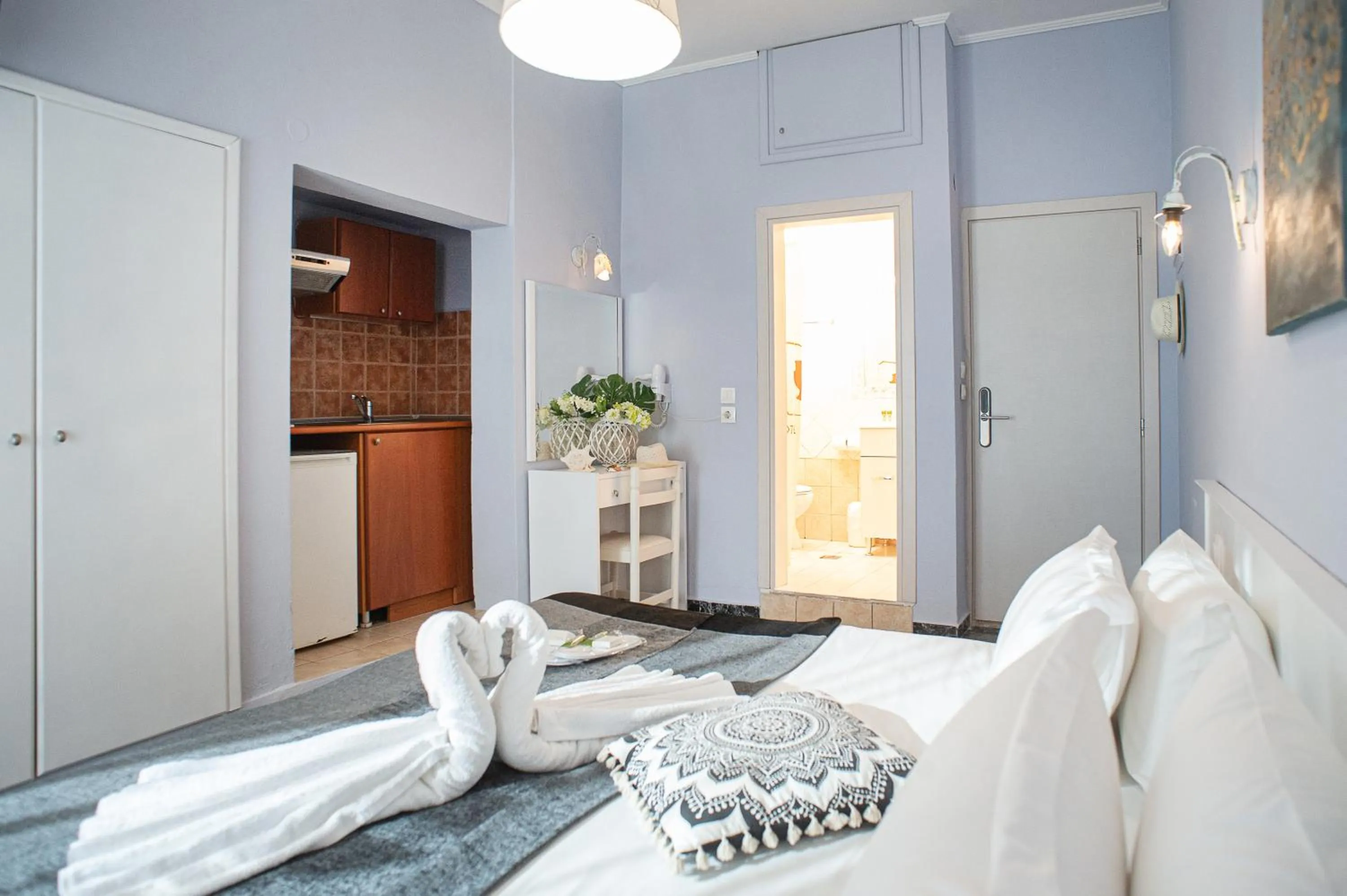 Bed in Hotel Pithari