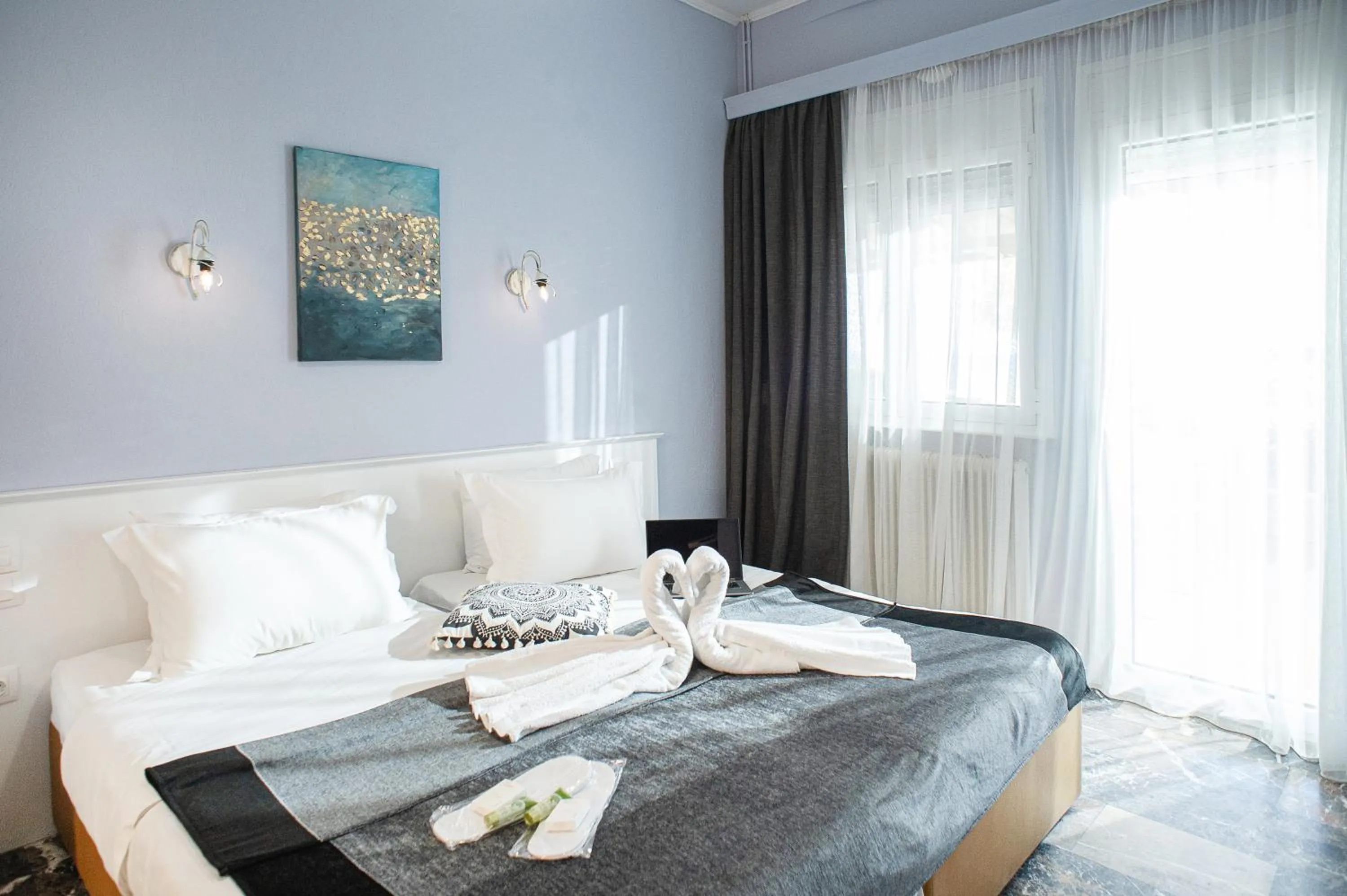 Bed in Hotel Pithari