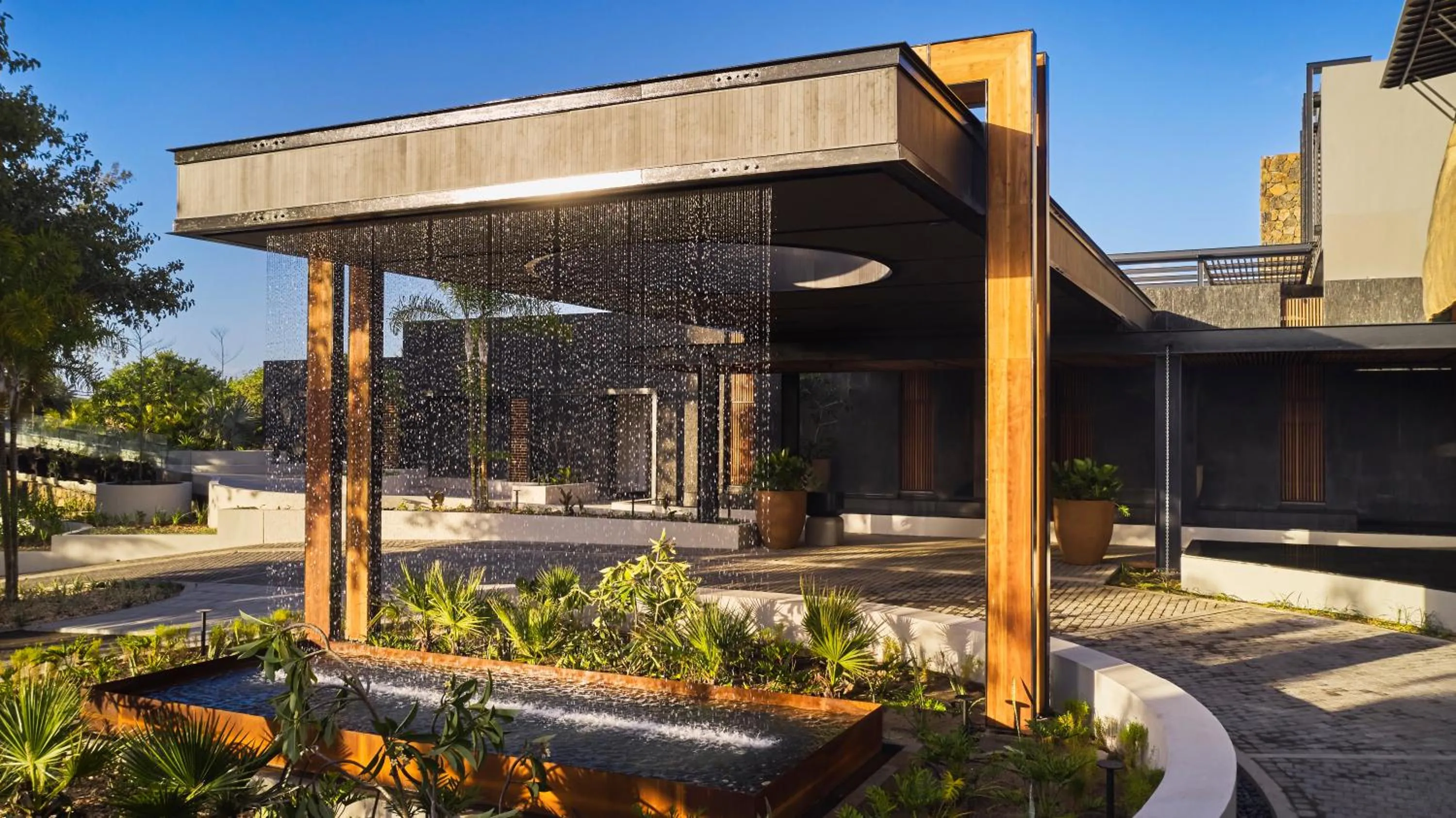 Facade/entrance in LUX* Grand Baie Resort & Residences