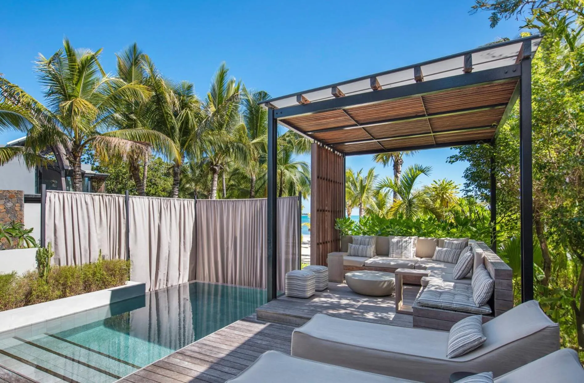 Patio in LUX* Grand Baie Resort & Residences