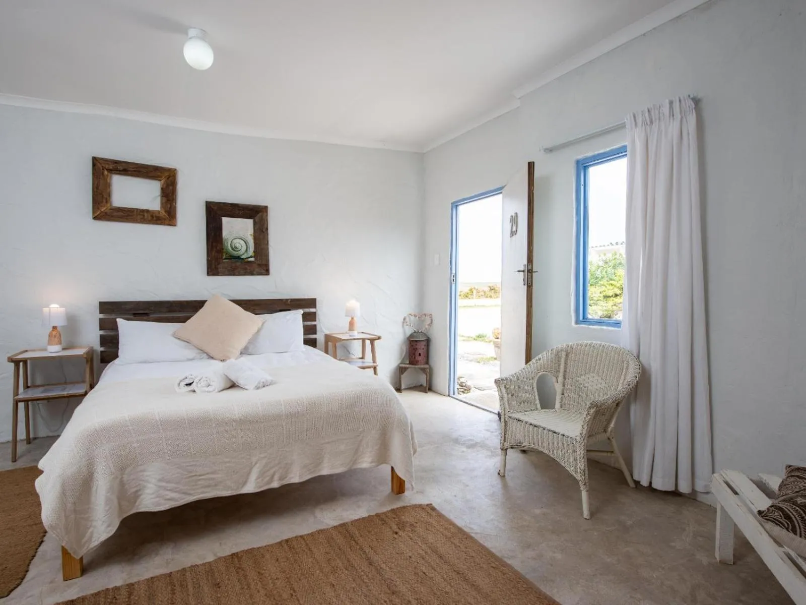 Bed in Strandkombuis