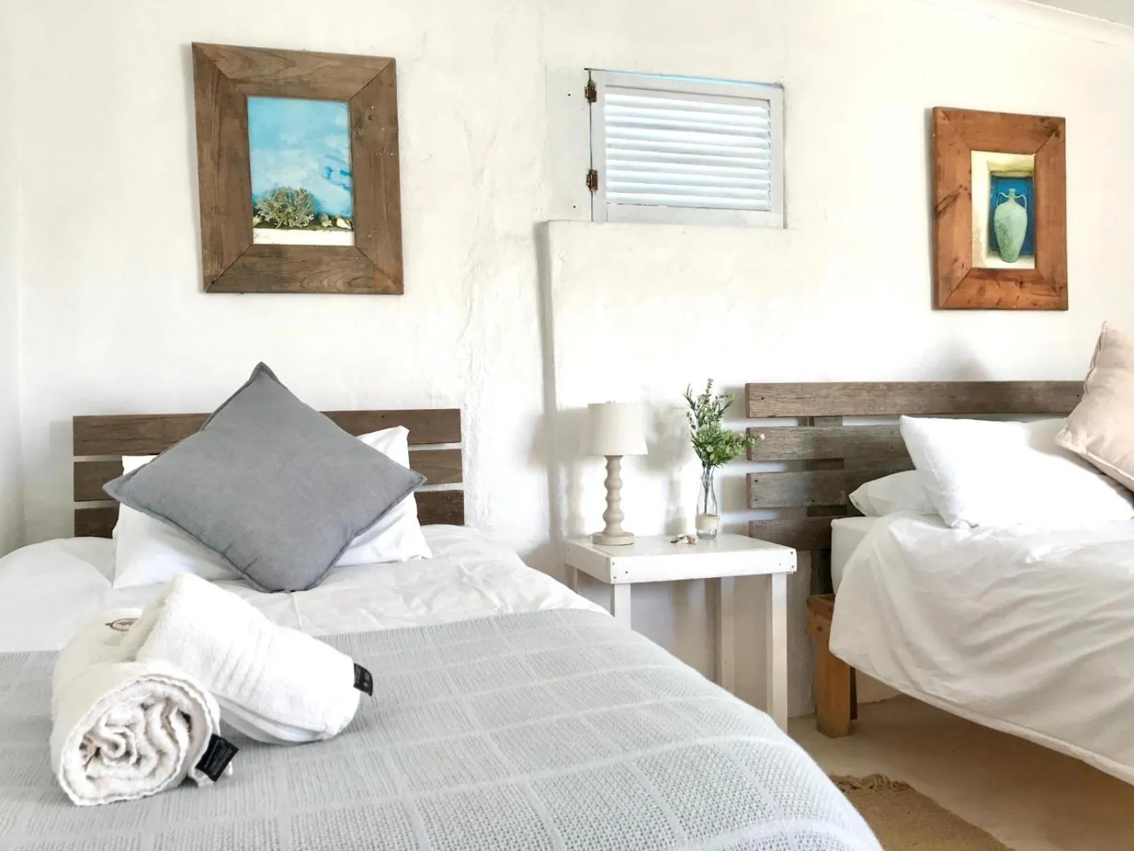 Bed in Strandkombuis
