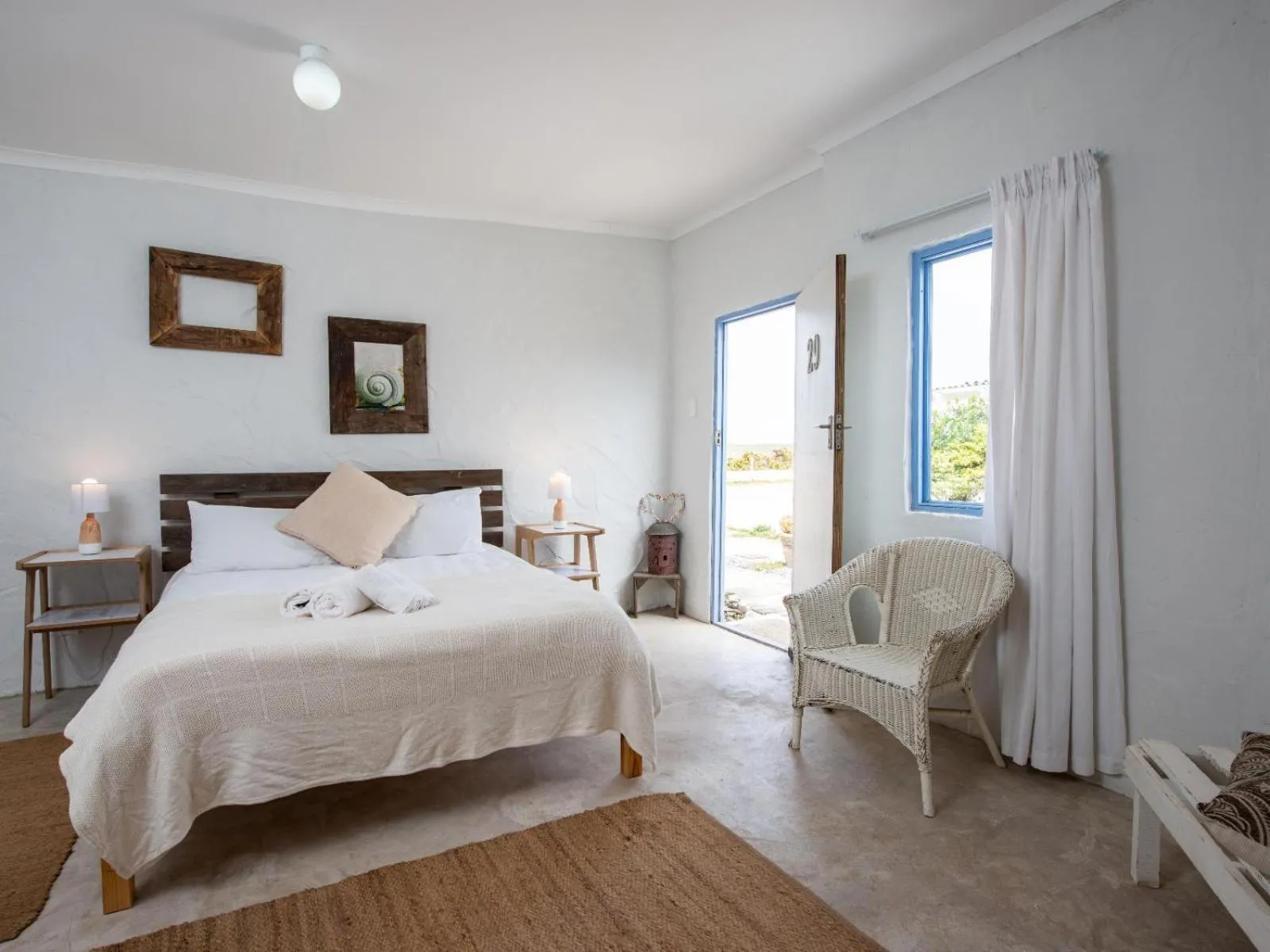 Bed in Strandkombuis