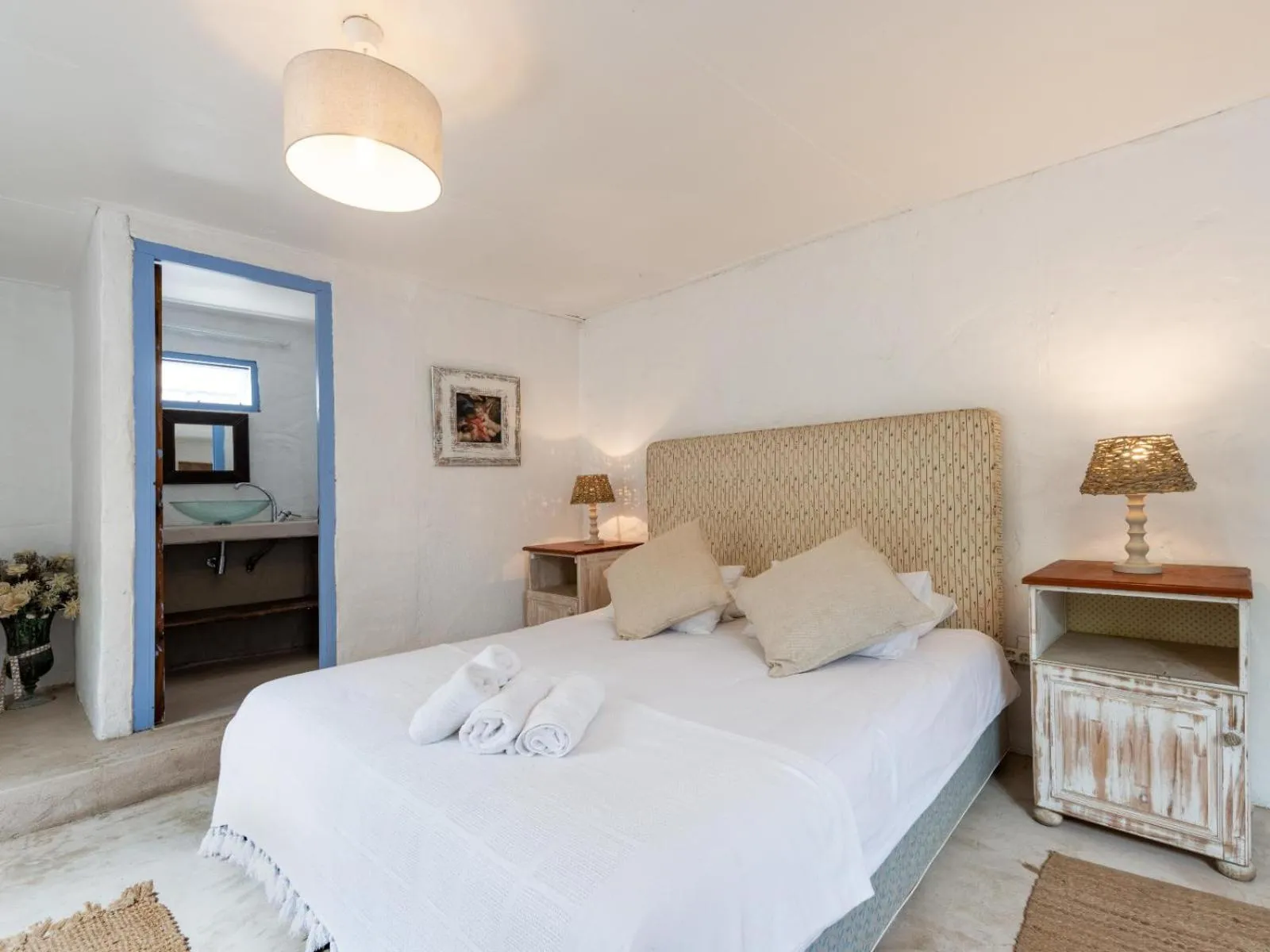 Bed in Strandkombuis