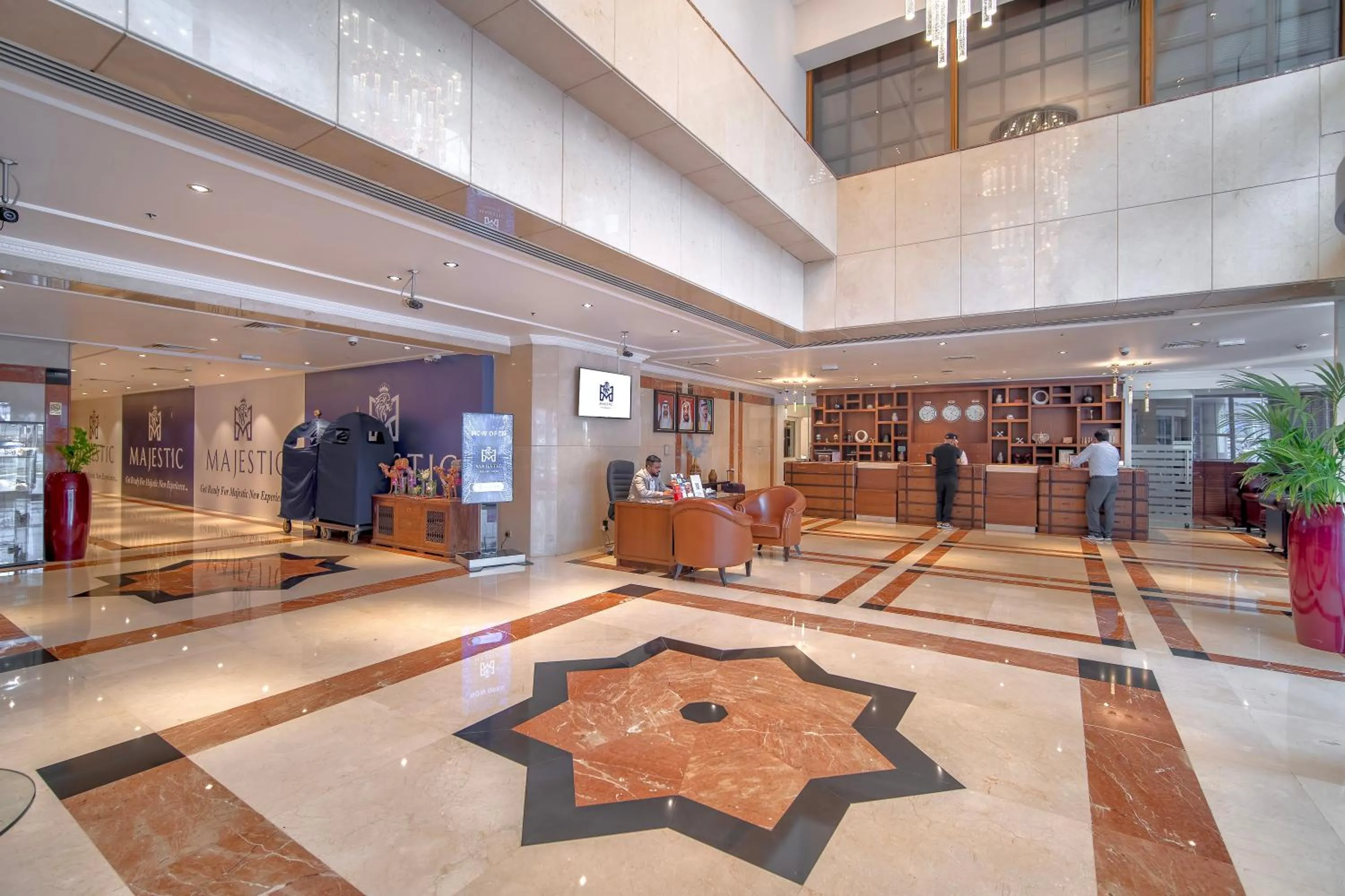 Lobby or reception in Majestic Premier Hotel Burdubai