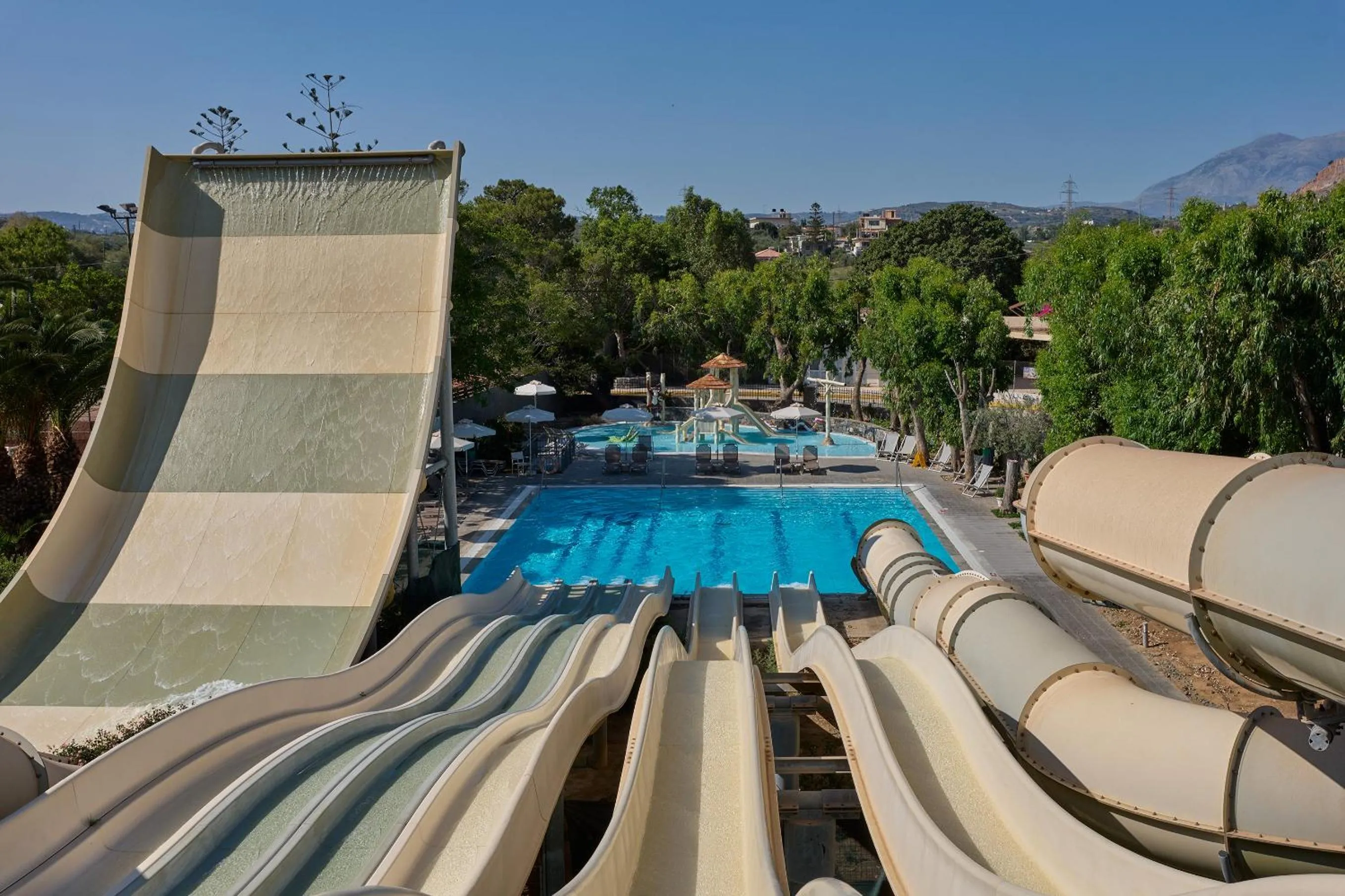 Aqua park in Atlantica Akti Zeus Hotel