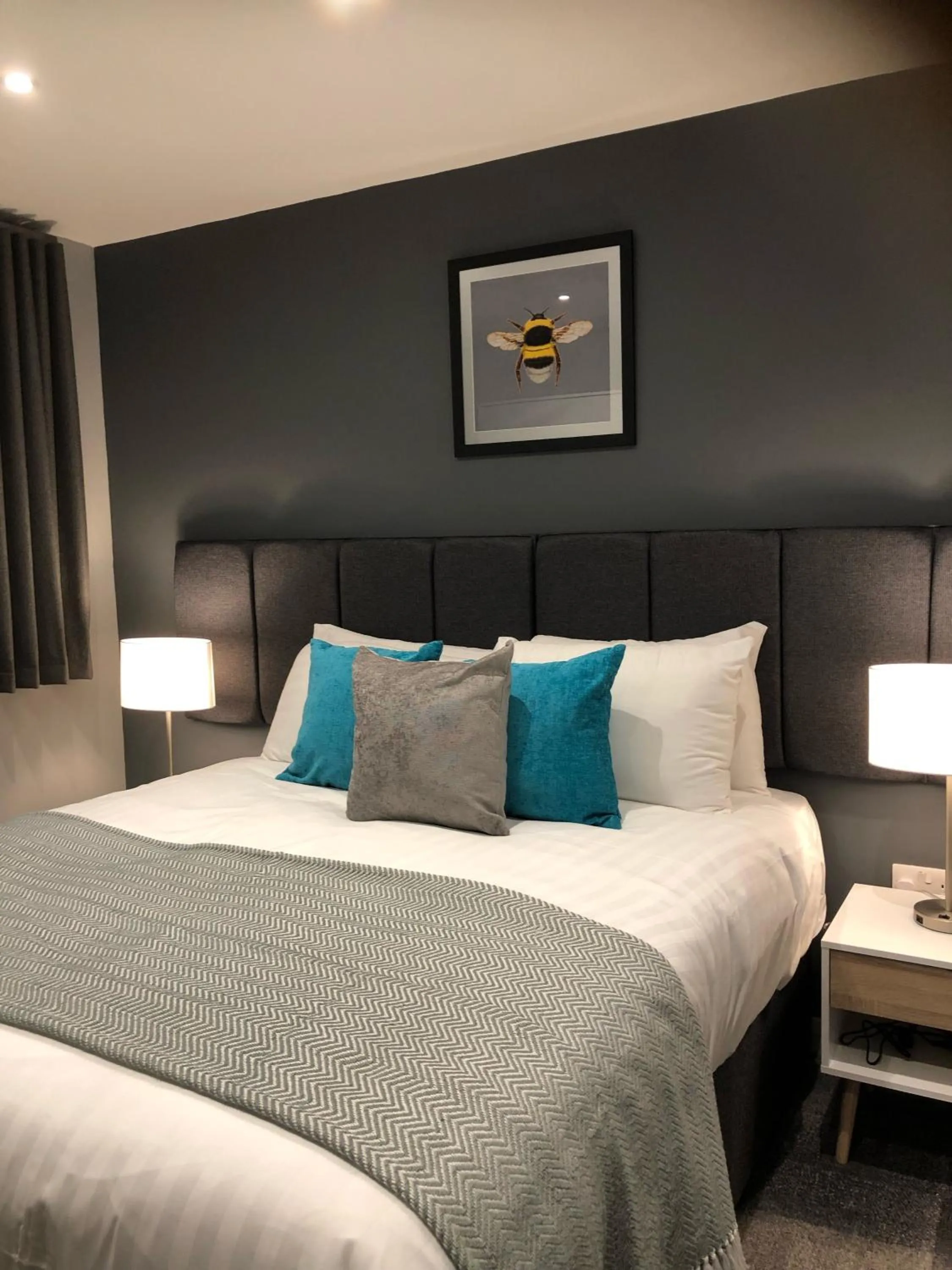 Bed in The Spires Serviced Apartments Cardiff