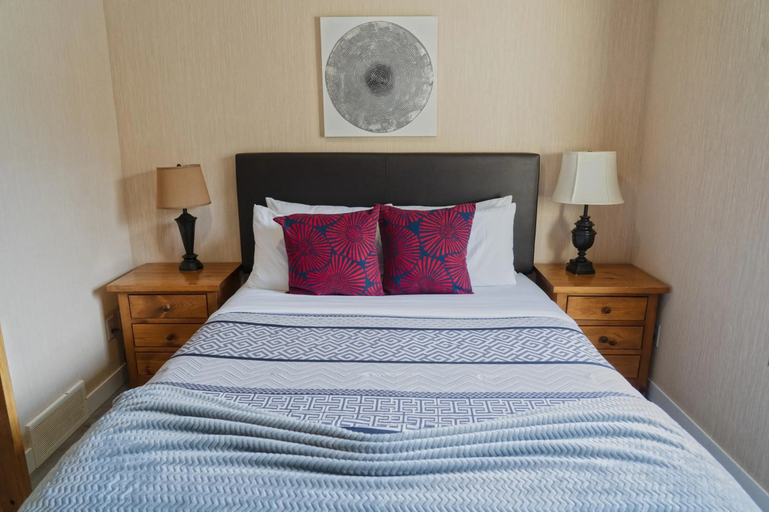 Bed in Banff Woods lodge