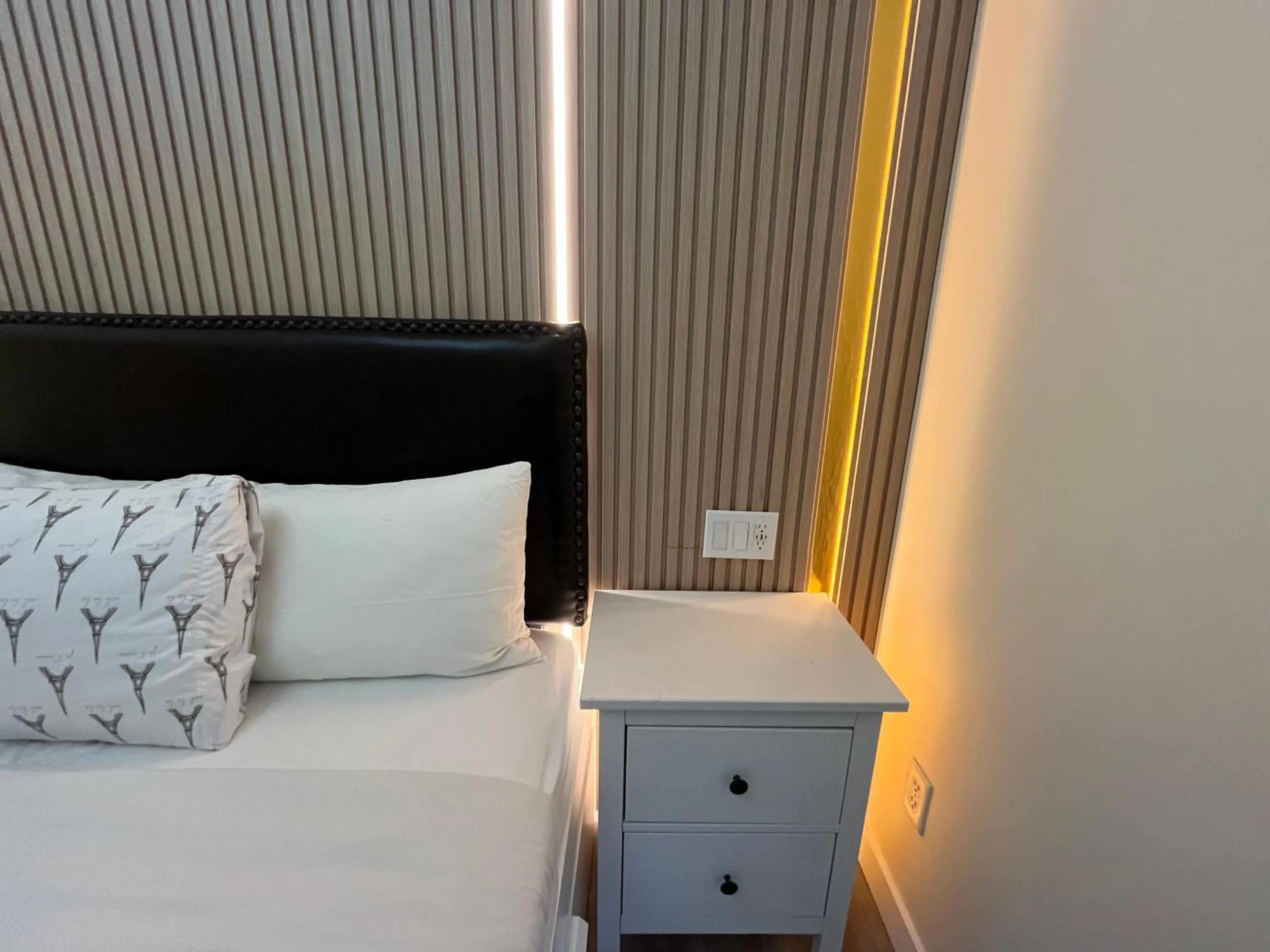 Bed in Banff Woods lodge