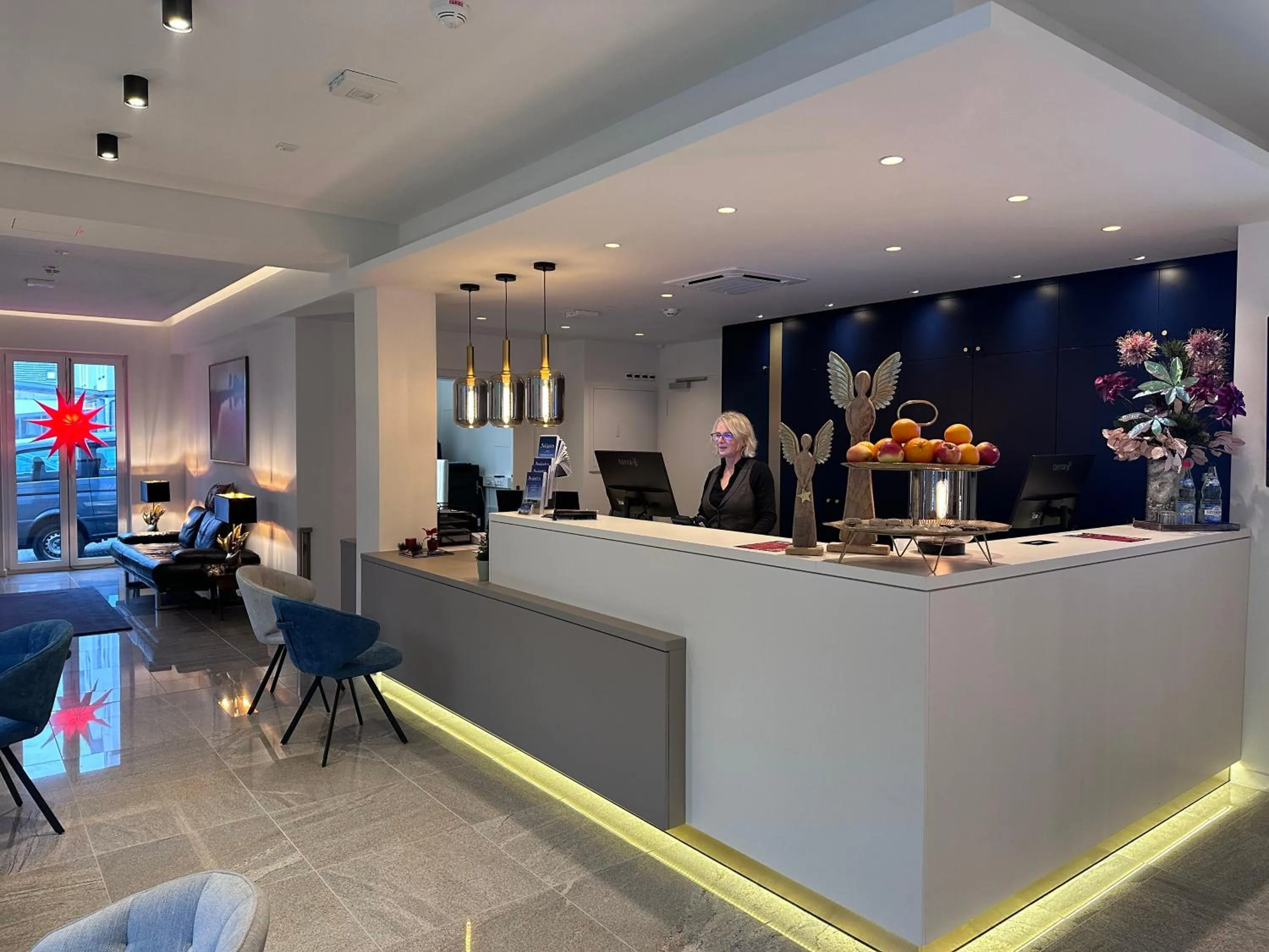 Lobby or reception in Hotel Asgard