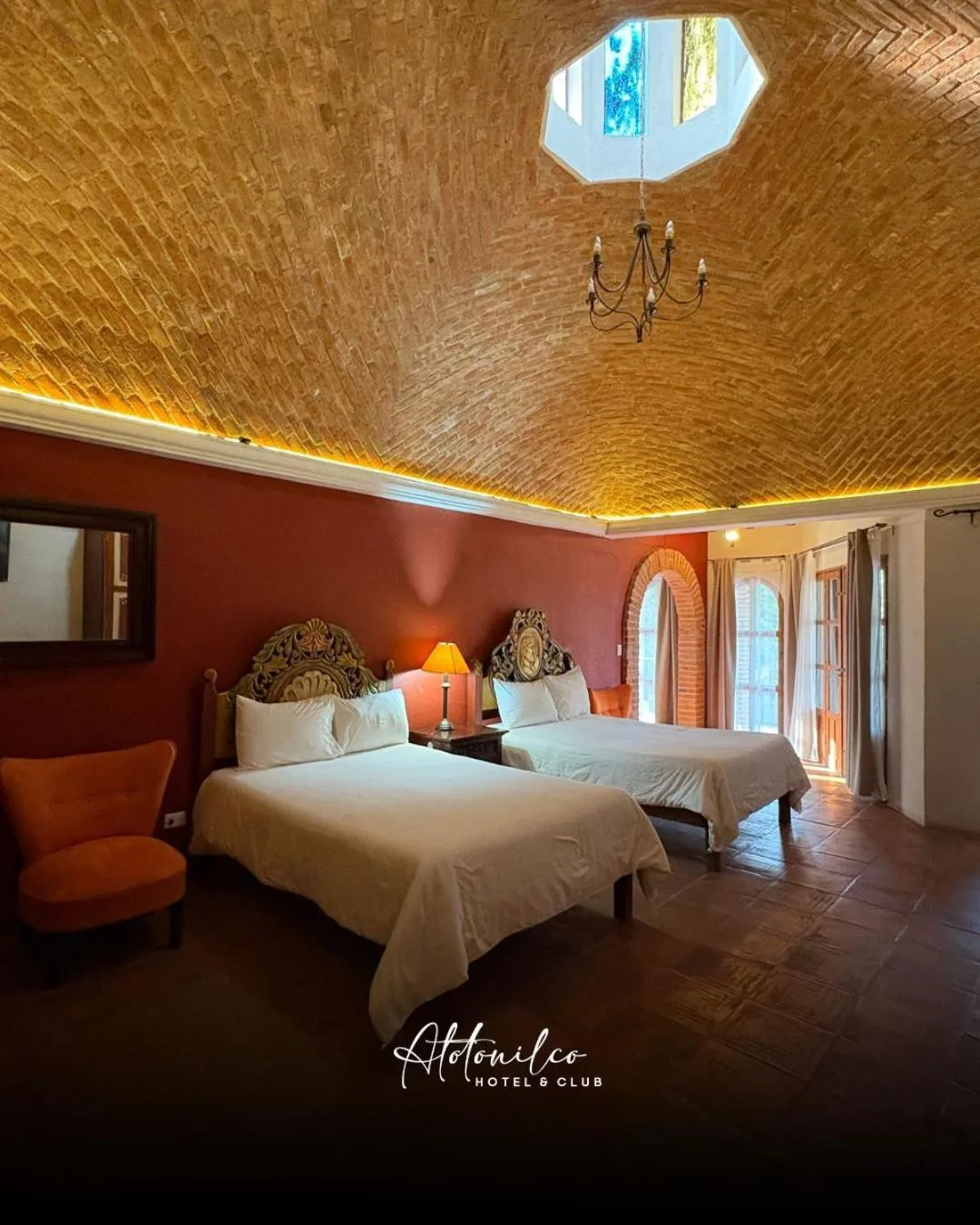 Bed in Atotonilco Hotel & Club