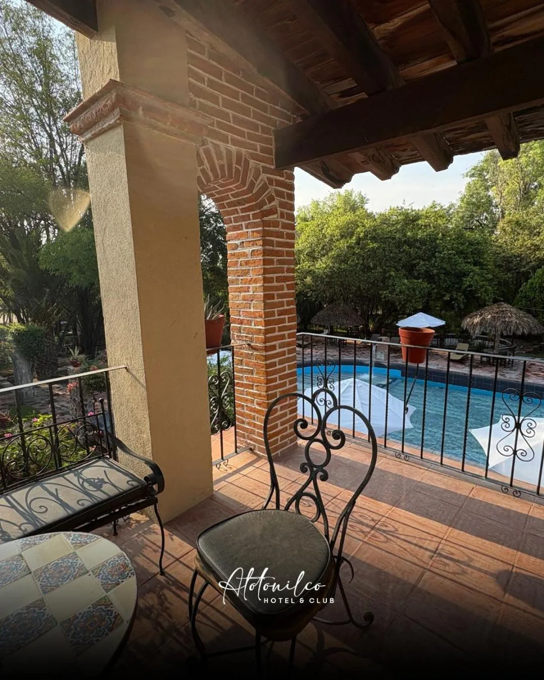 Balcony/Terrace in Atotonilco Hotel & Club